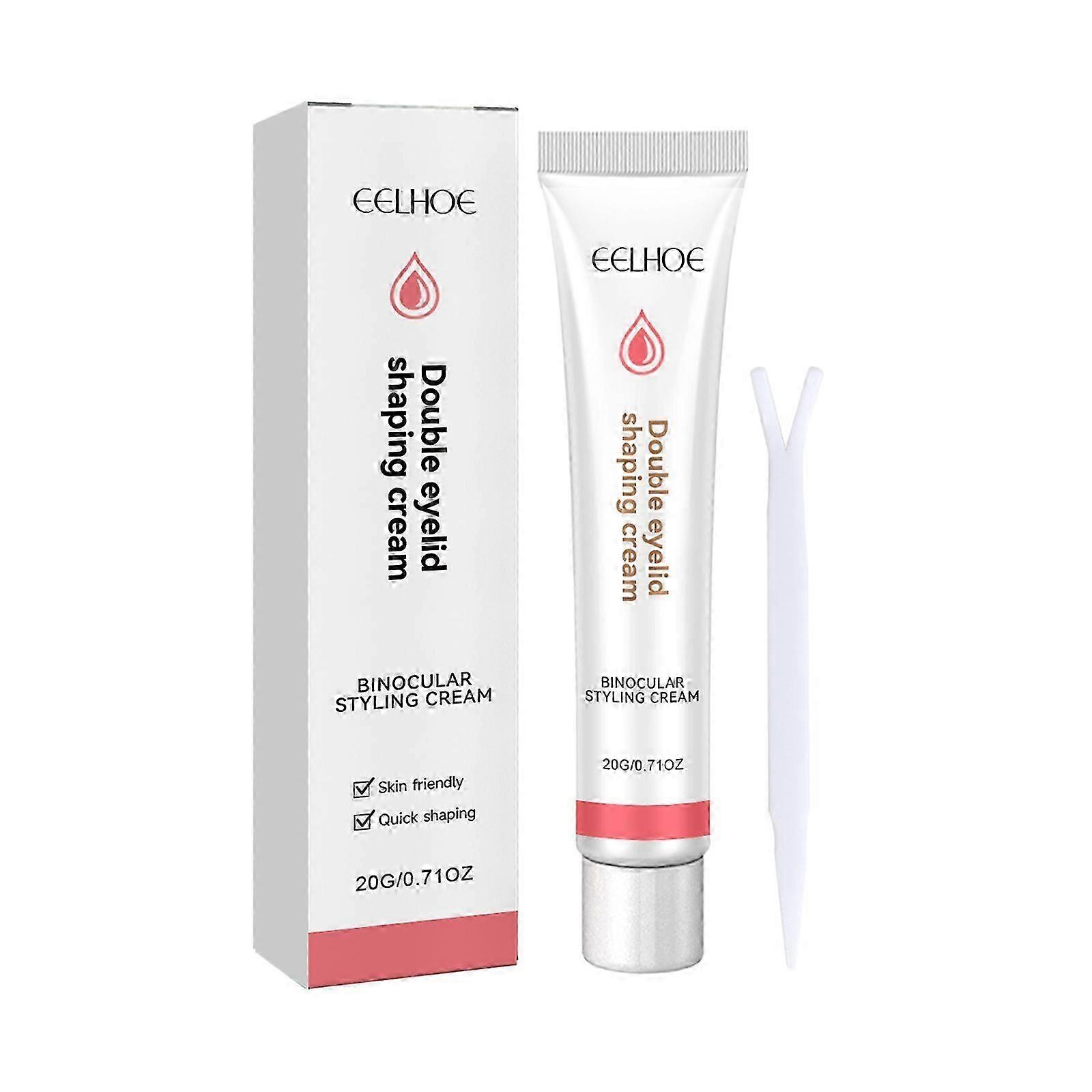 EELHOE Double Eyelid Setting Cream Natural Invisible No Trace Swelling Eye Bubbles Double Enlargement Double Eyelid Beauty Setting Cream