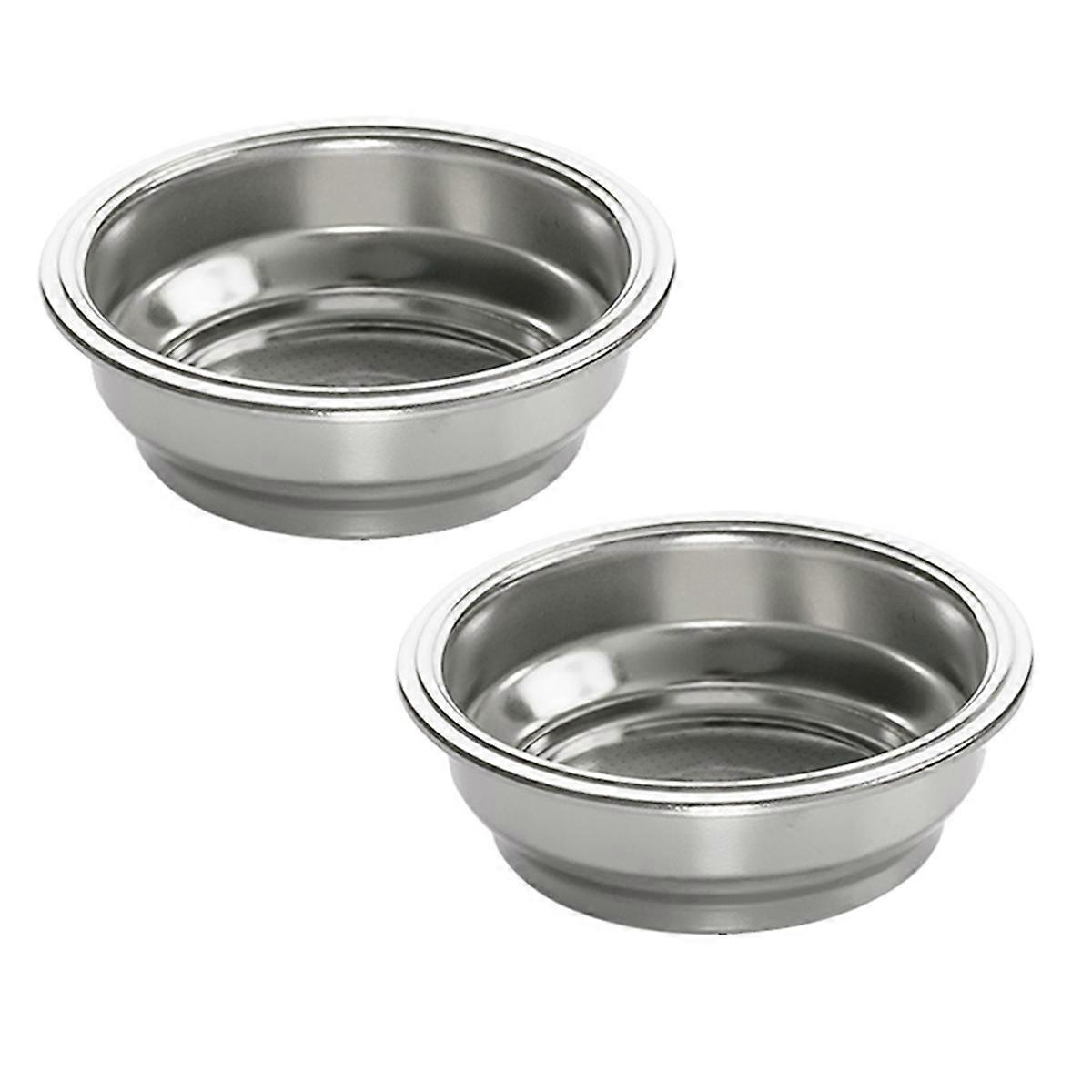 58mm Dual Wall Filter Basket Coffee Machine Stainless Steel Double Wall Portable Strainer Basket Re