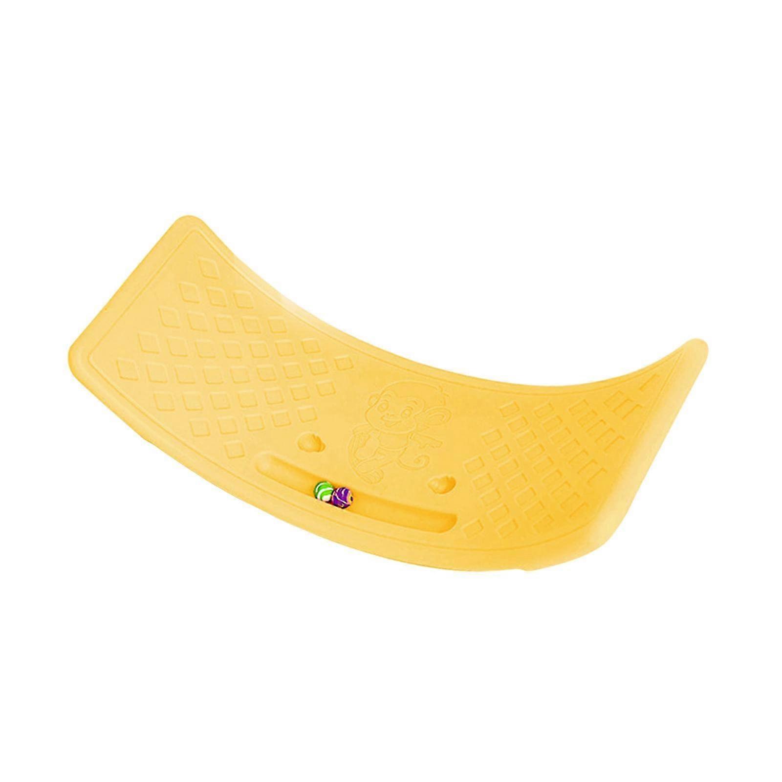 Core Training Balance Board For Core Strengthening And Twisting, NonSlip Surface, Durable ABS, Yellow