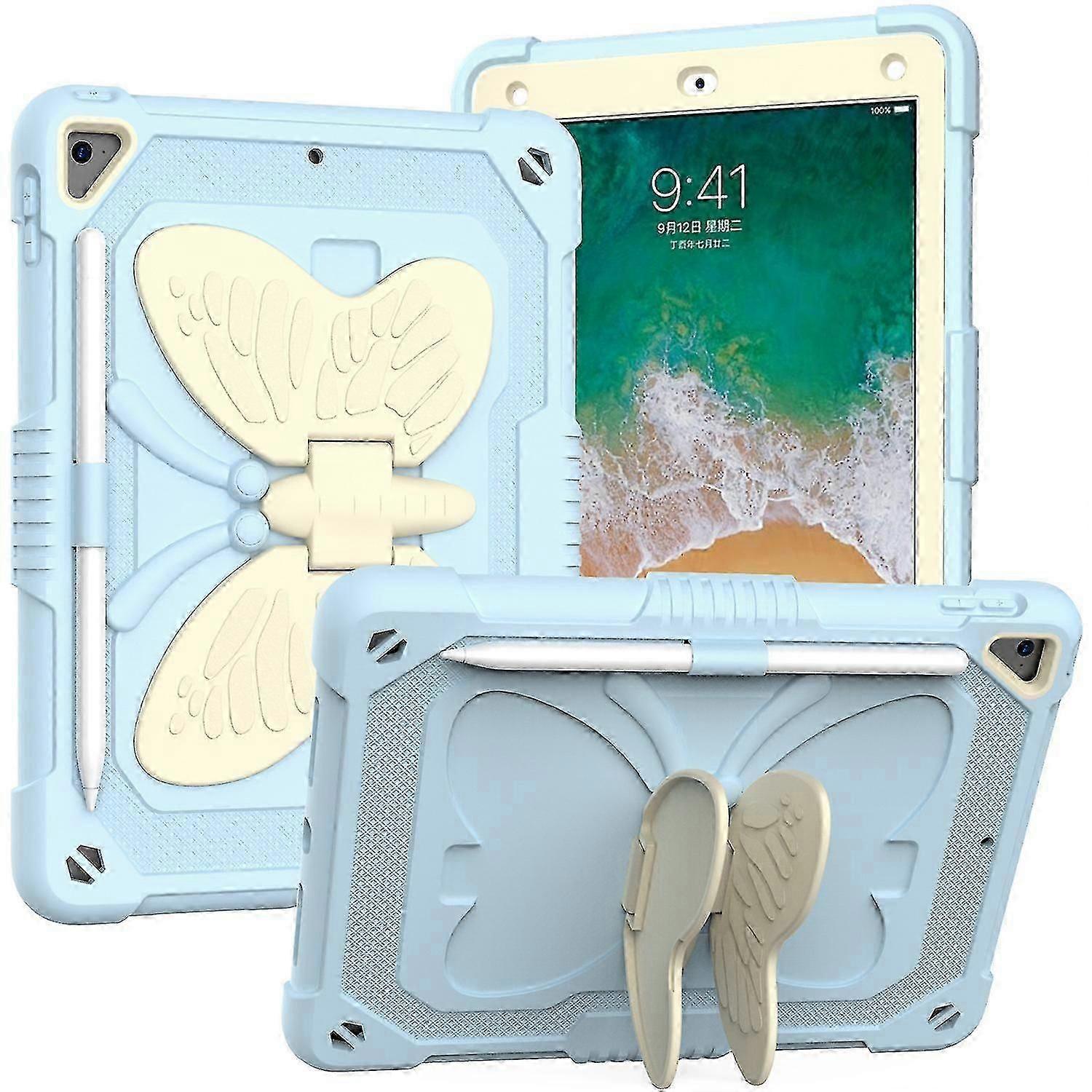 Butterfly Element Thickened Shockproof Ipad 10.2 "protective Case (blueexcluding Ipad), 9th Generation Protective Case, 8th Generation Protective Case