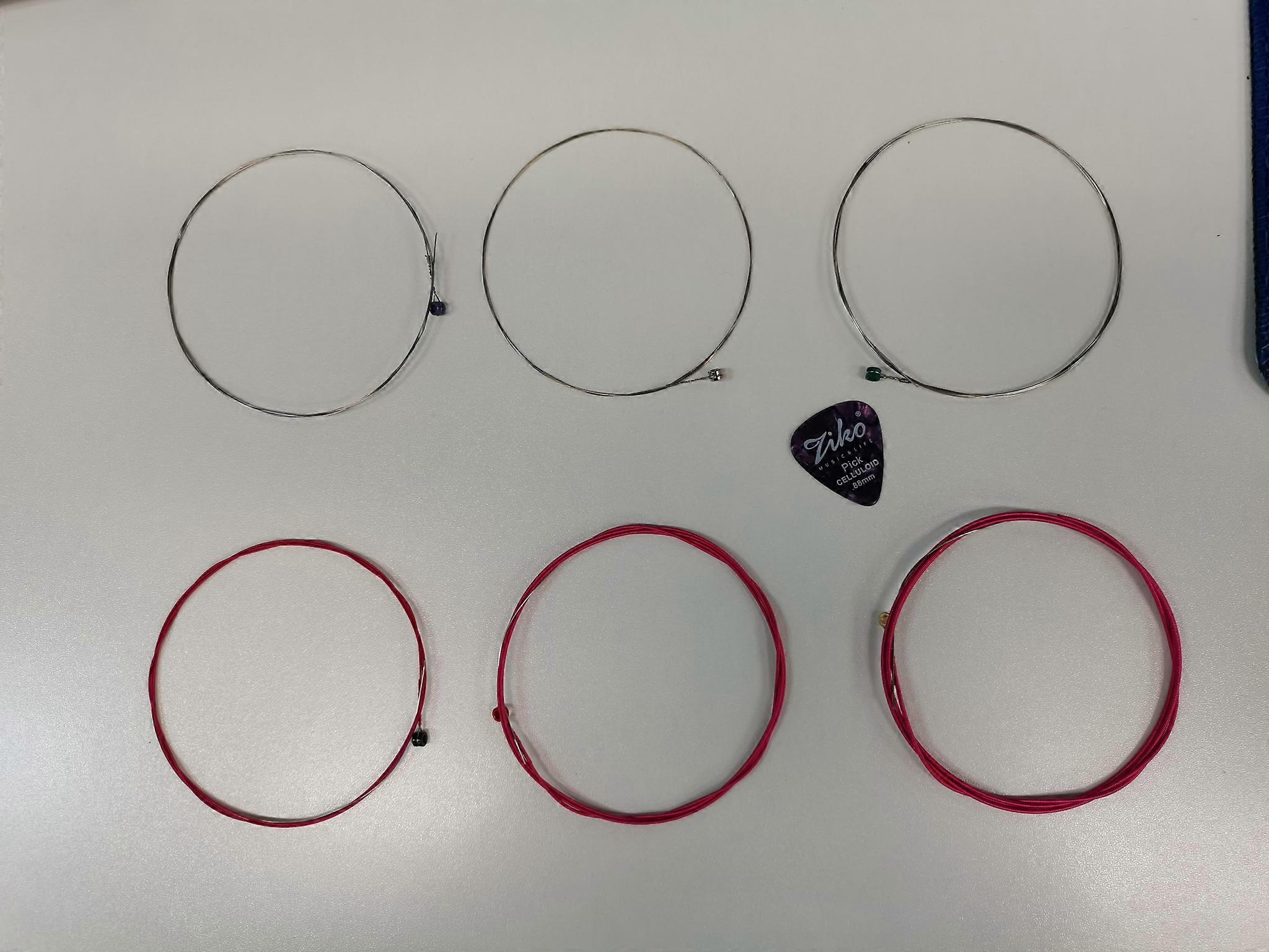 1 Set of 6 Strings Replacement Steel String Accessories Kit for Universal Electric and Acoustic Guitar Beginners Guitarists Performers Musical Instru