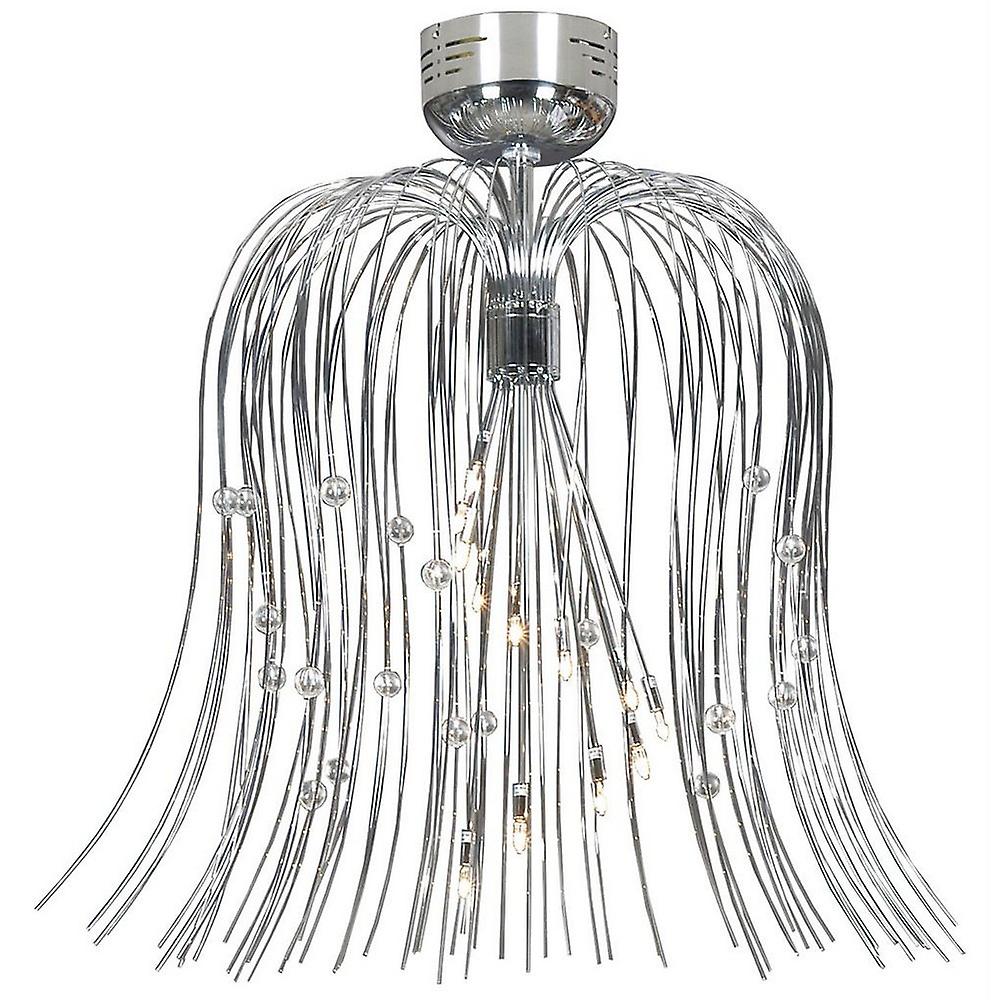 Victor Semi Flush Light Chrome