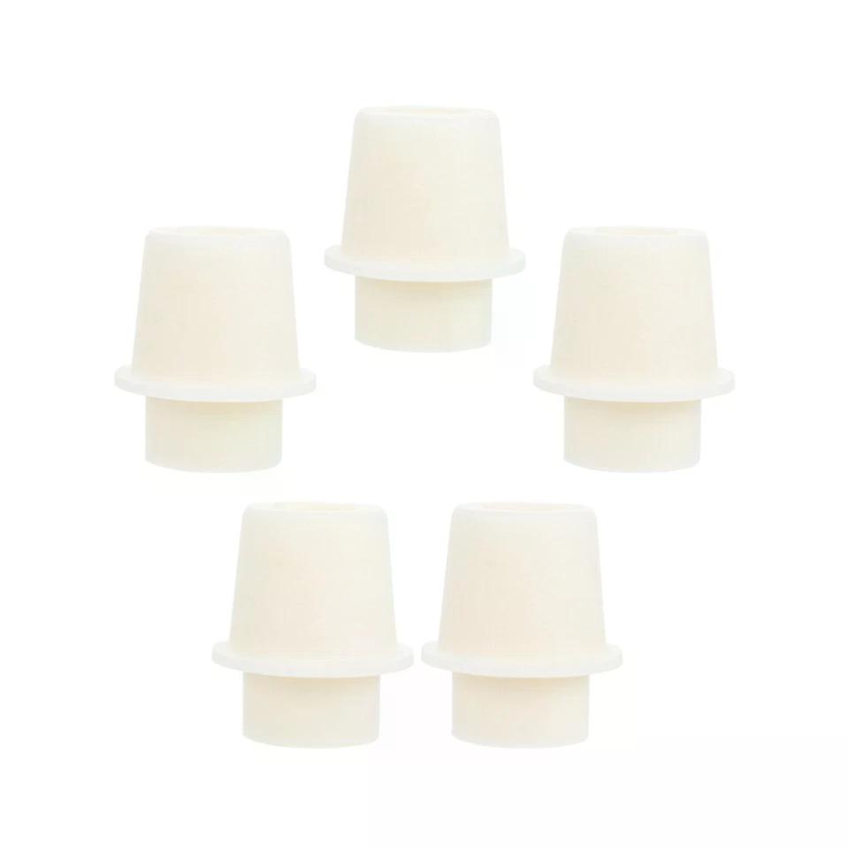 5 Pcs Erlenmeyer Flask Stoppers, Silicone Rubber Stoppers for Vials Tube Caps