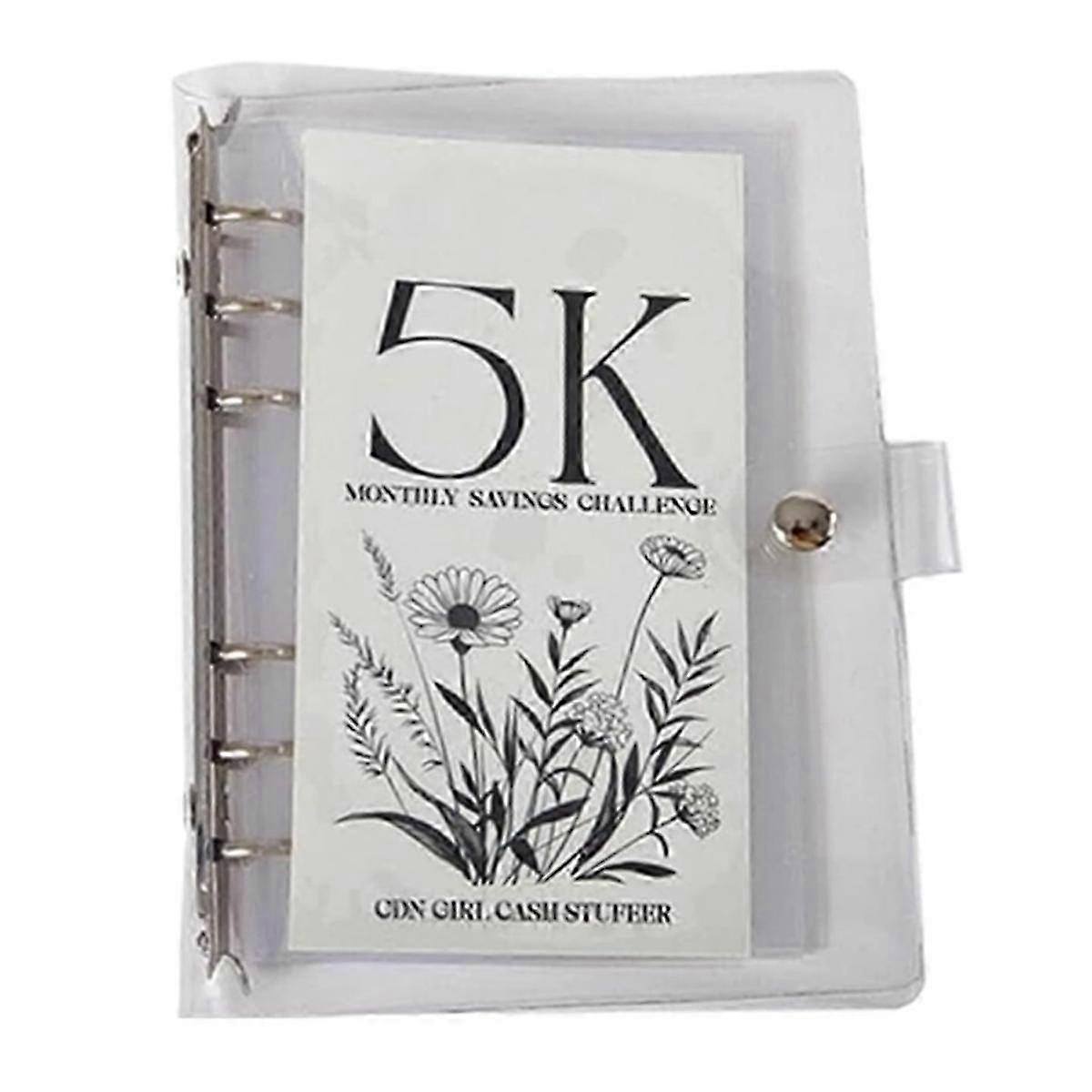 12-Month Envelopes Money Saving Challenge Binder, 5K