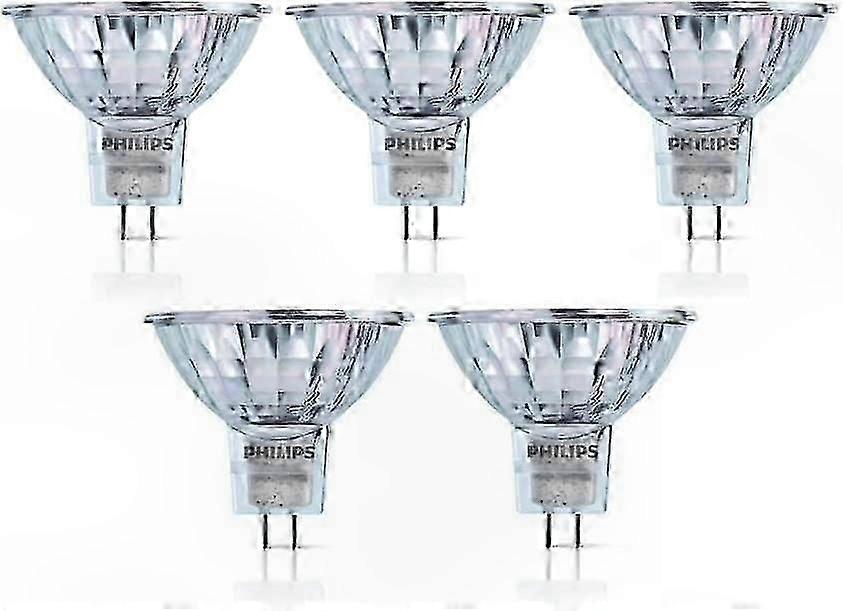 Paquet de 5 ampoules halogènes 12V MR16, culot GU5.3 50W, angle de faisceau de 36 degrés, gradable, durée de vie de 4000 heures, lampes halogènes à réflecteur dichroïque pour l’éclairage sur rail