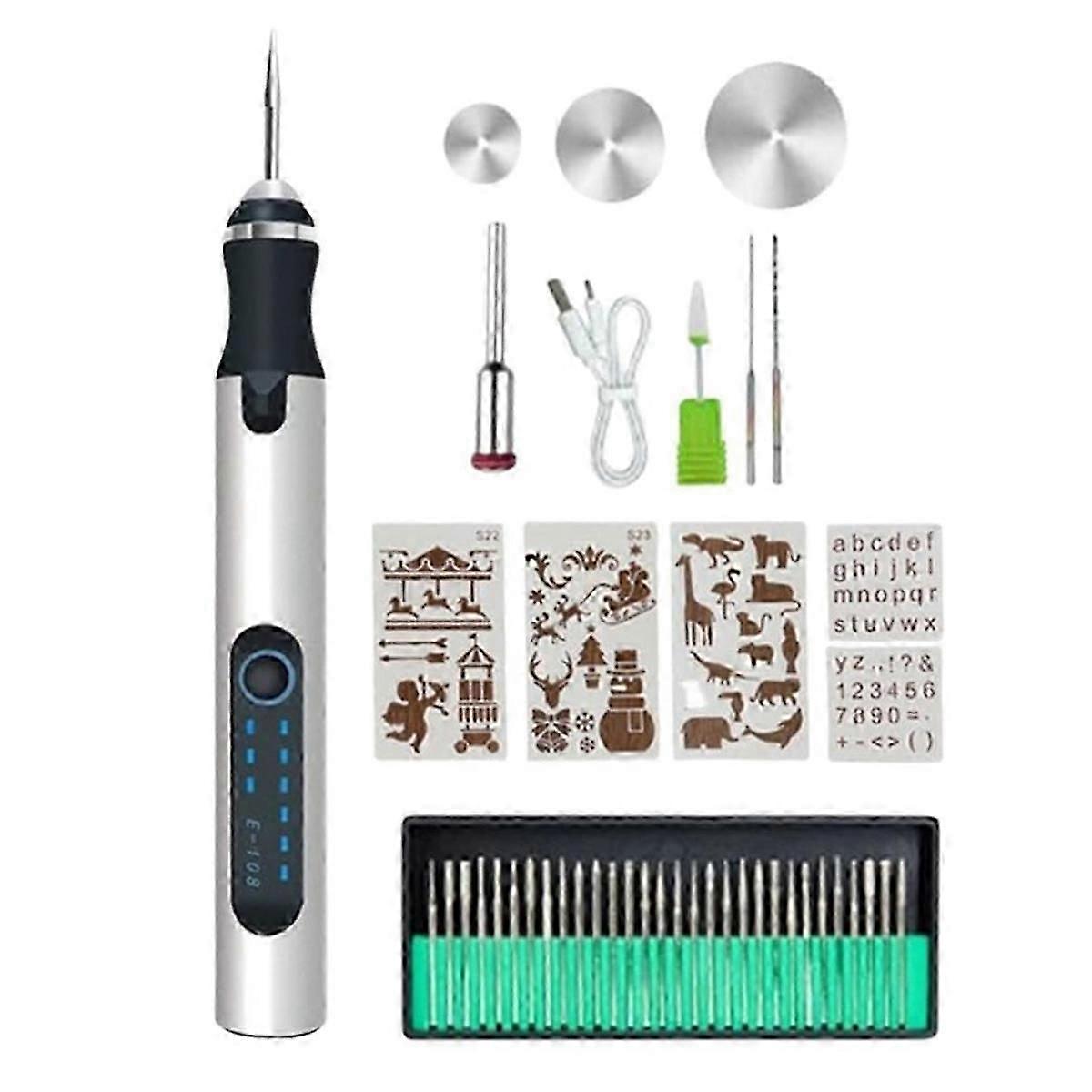 Engraving Pen, Engraving Pen for Metal, Wood, Glass and Plastic, Professional Engraving Pen Kit Engr