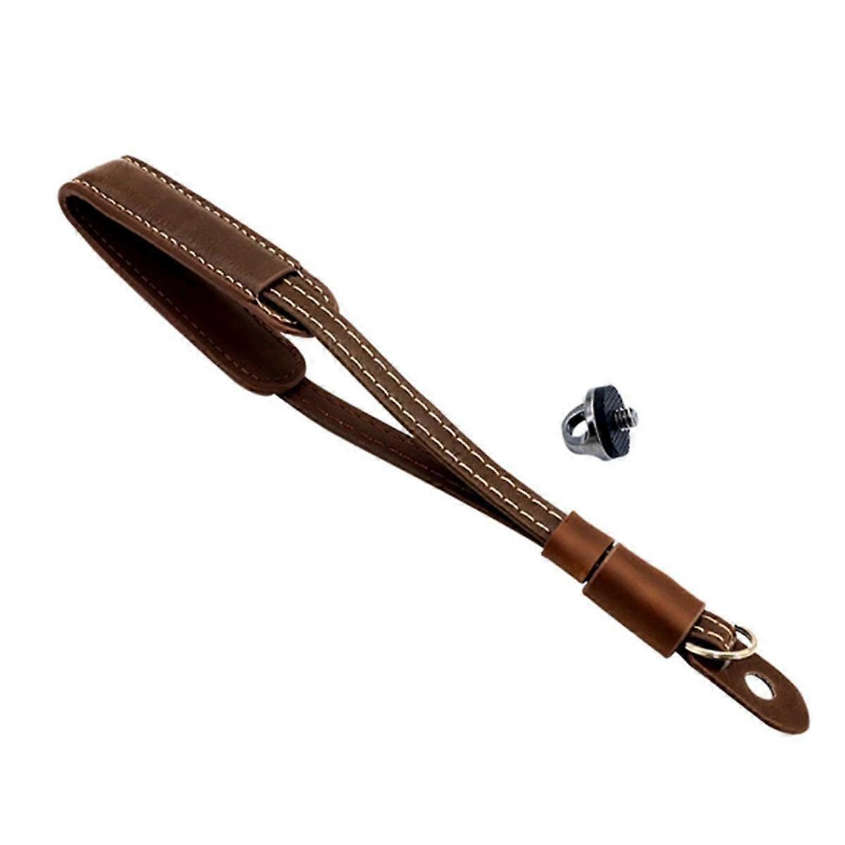 Suitable for 3 Leather Wrist Strap Handheld Lanyard 1/4 Screw Wrist Strap Gimbal Camera Lanyard, Co