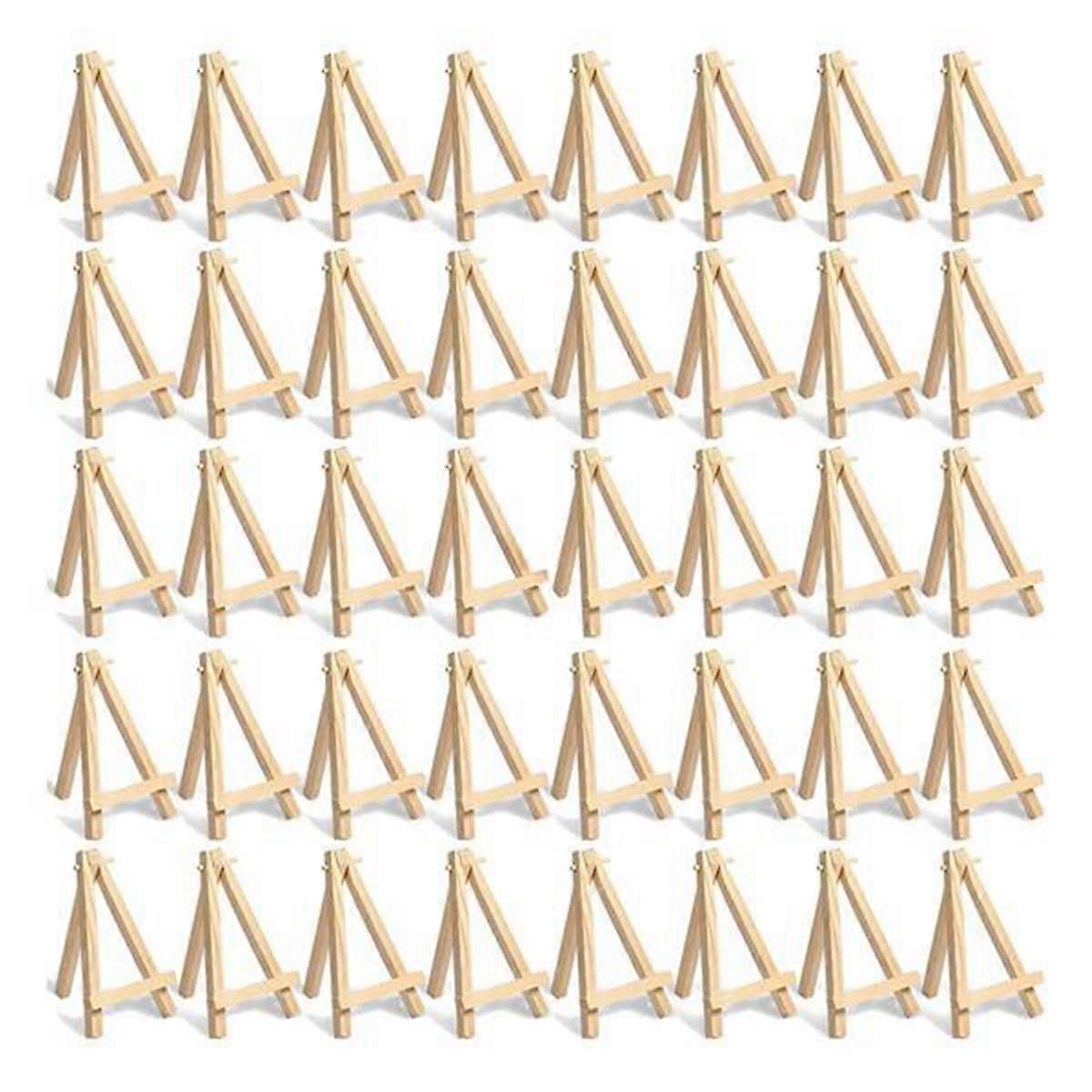 60Pieces of Mini Wooden Easel. Business Cards, Display Photos, Small Canvases, Classroom DIY Arts a