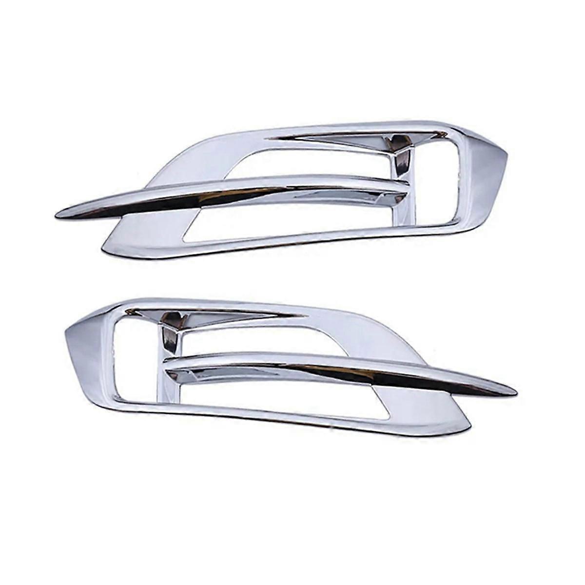 Chrome Car Rear Fog Light Grill Cover Trim for 10Th 2016 2017 2018 2019 Rear Fog Lamp Grille
