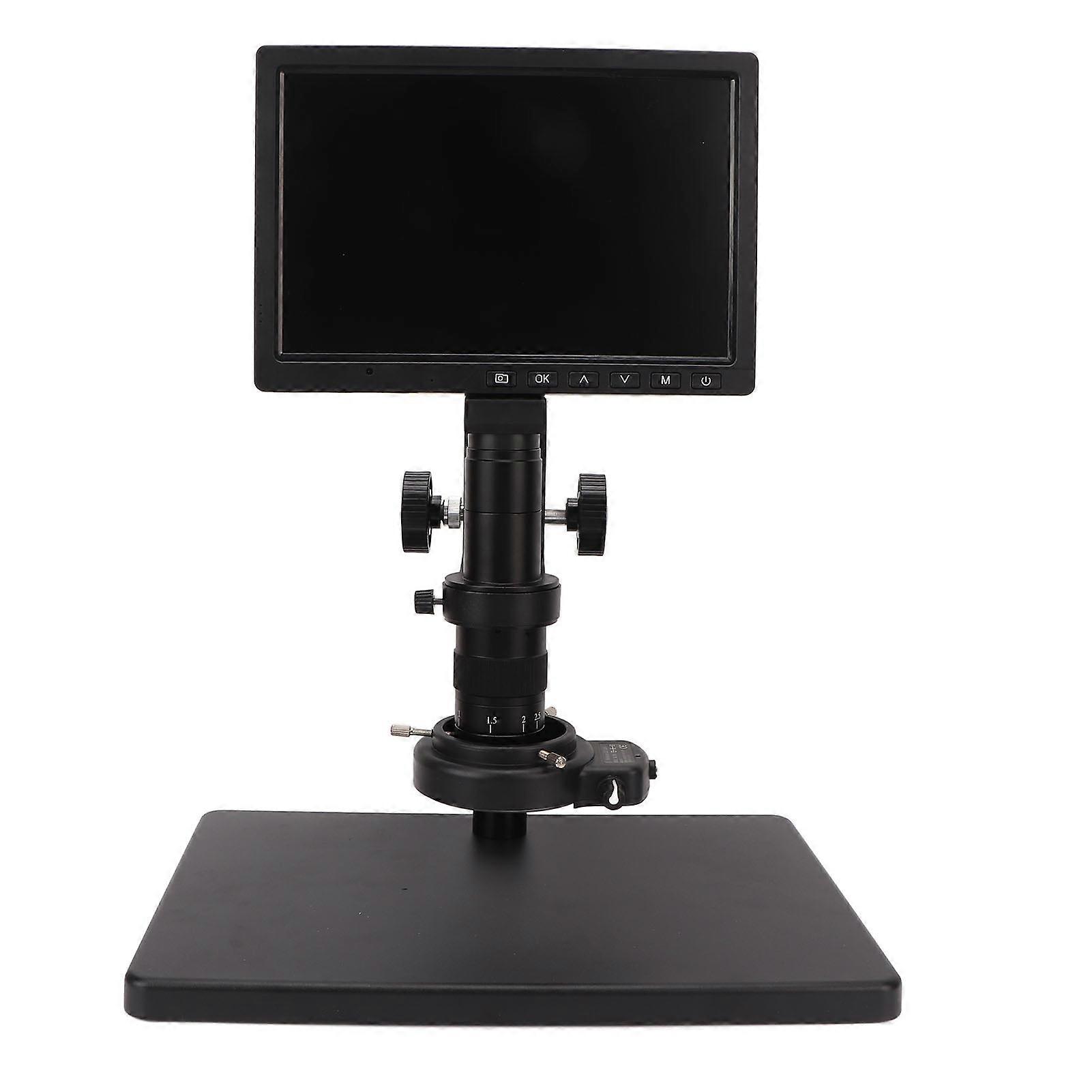 Microscope Camera Set 10.1in 16MP 180X Lens White Ring Light