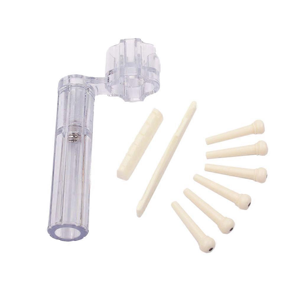 Guitar Nut Plastic Replacement Bridge Saddle Nut and Saddle Kit 1g13