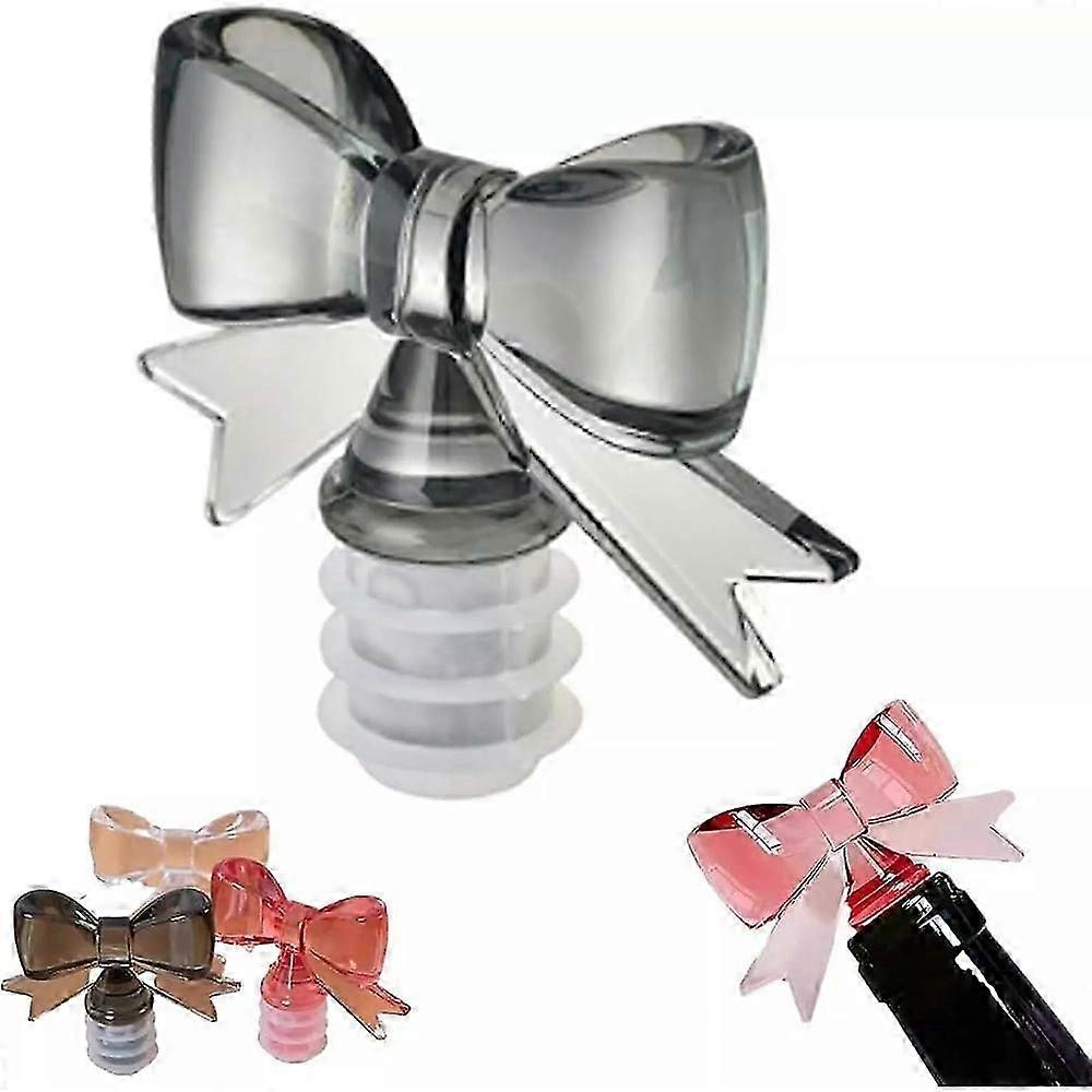 Elegant Bow-Shaped Silicone Wine Stopper for Secure and Stylish Wine Bottle Preservation