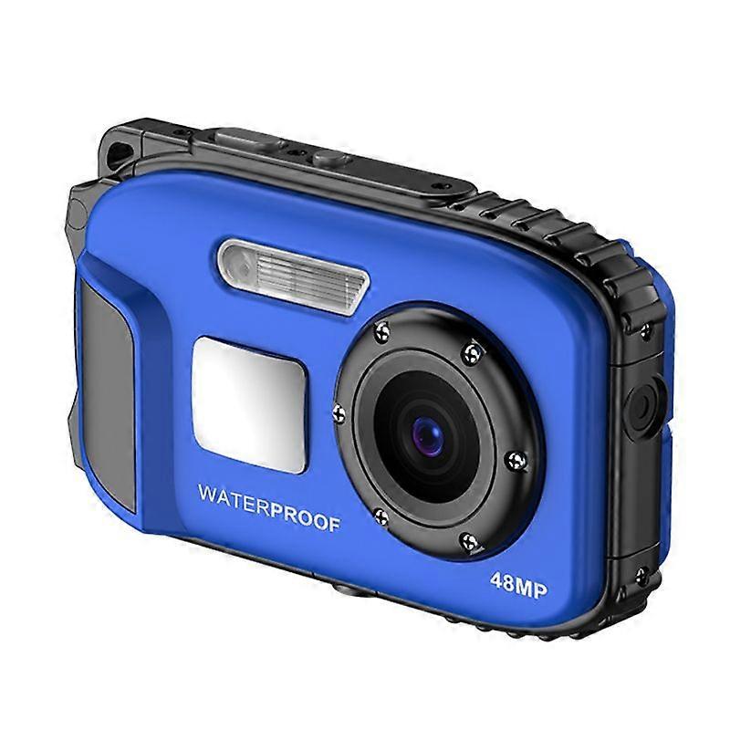 Underwater Digital Camera for Children 48MP HD 32GB(Blue)
