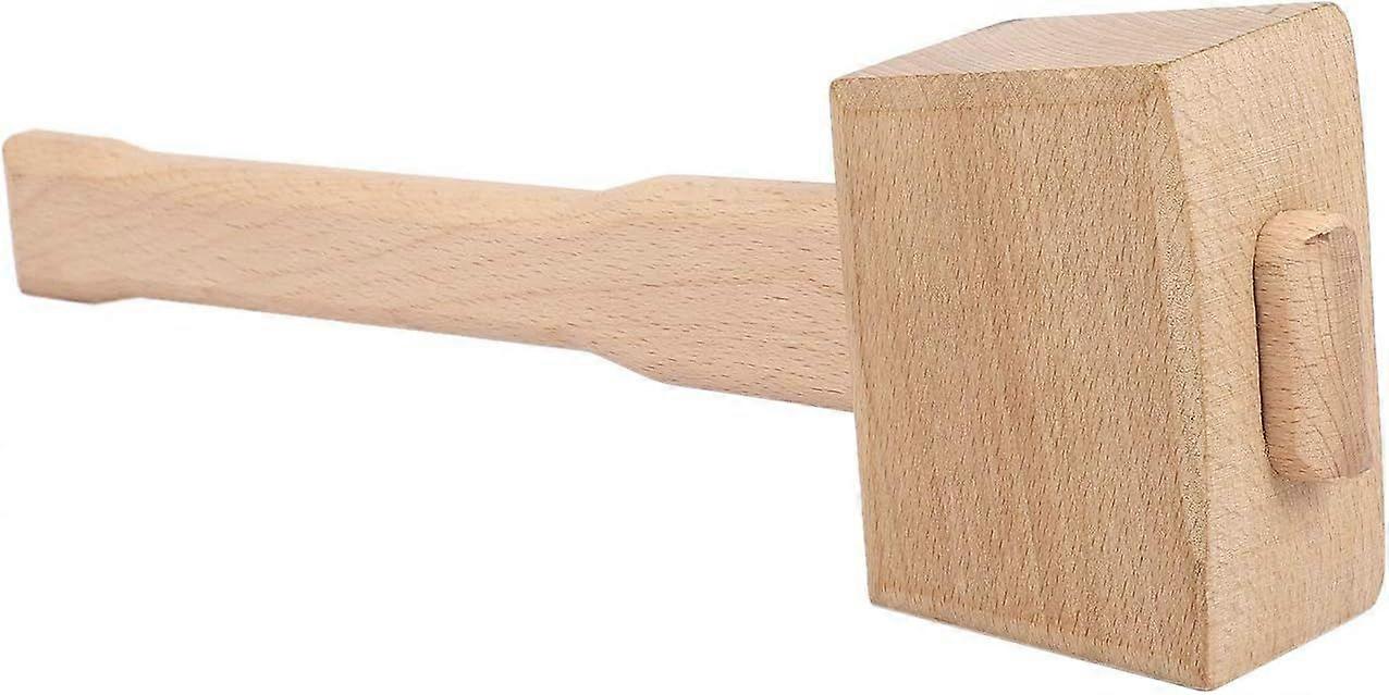 Solid Beech Wood Carpenter's Hammer - 250mm - Woodworking Tool
