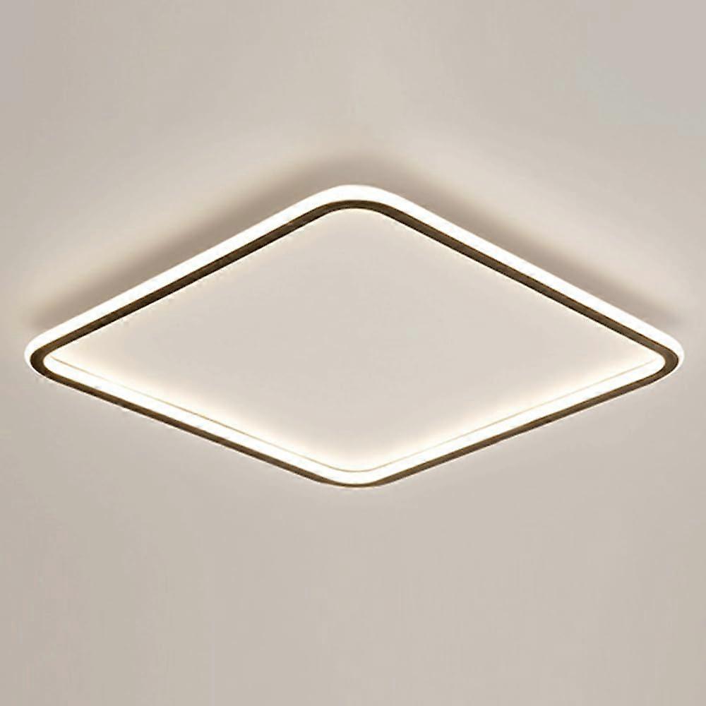 Ceiling Light 1 Pack 30cm Square Slim LED Panel, Flush Mount, Dimmable White/Neutral/Warm Light, 1.9-Inch Thick, Dark Finish