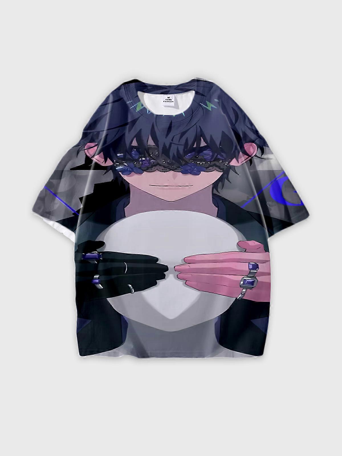 T-Shirt Short Sleeve Round Neck, Summer Casual Loose Graphic Tee, Unisex The Link Click W931
