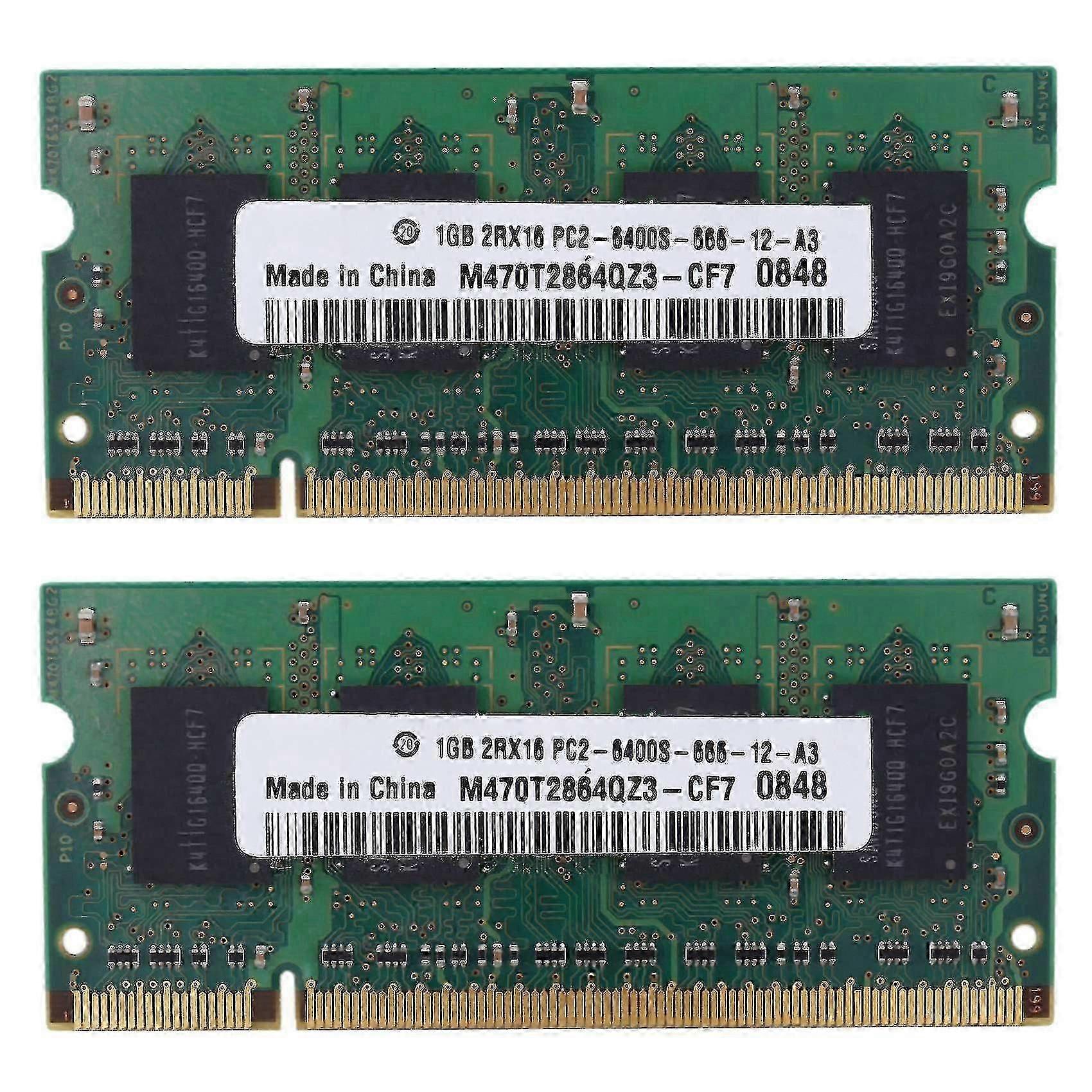 2x Ddr2 1gb Notebook Ram Memory 2rx16 800mhz Pc2-6400s 200pins Sodimm Laptop Memory-YUHAO