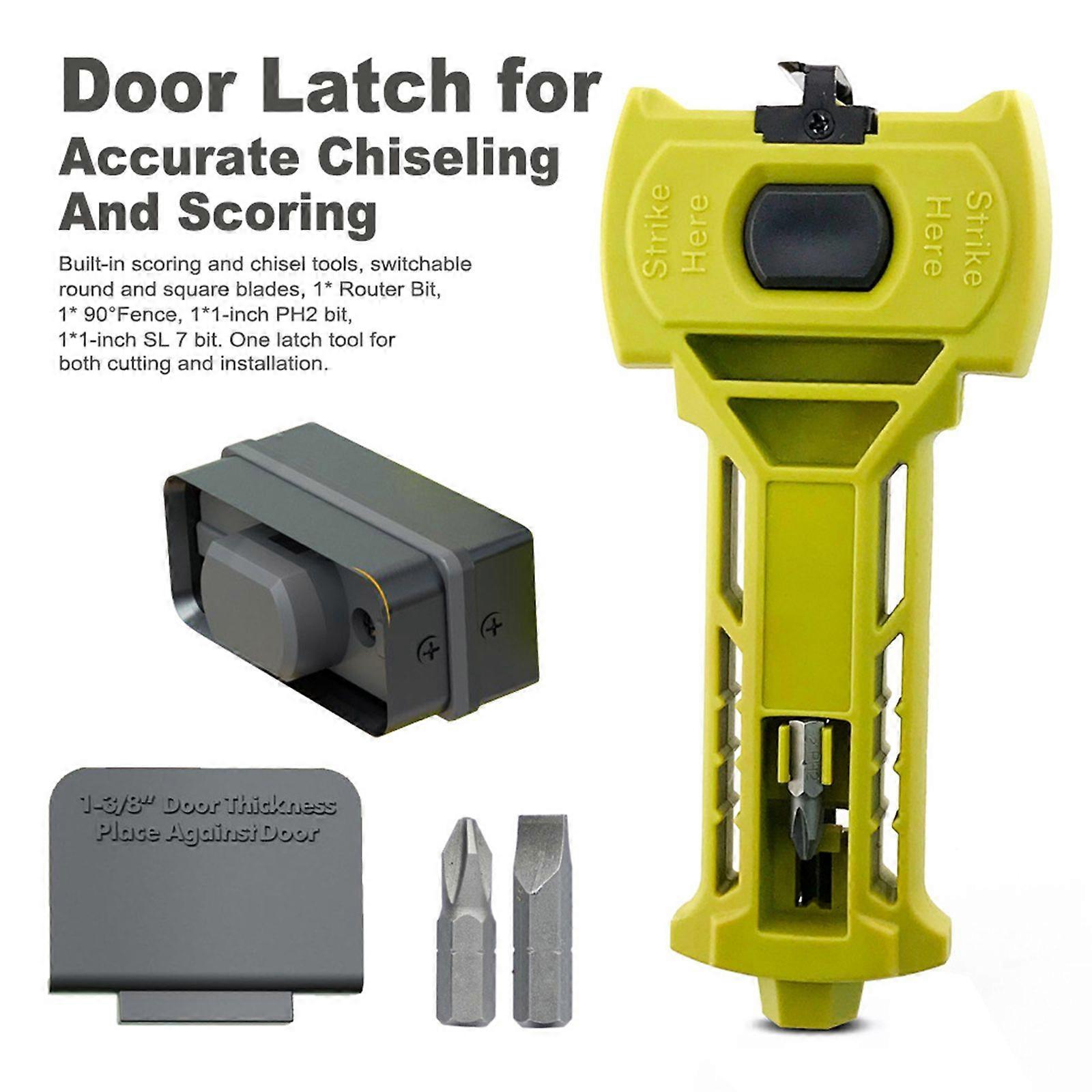 Door Latch Installation Kit for Accurate Chiseling and Scoring