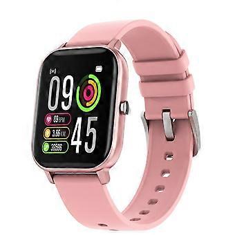 Inteligentny zegarek Temperatura Woda Odporne Full Touch Fitness Tracker Zegarki (Różowy)