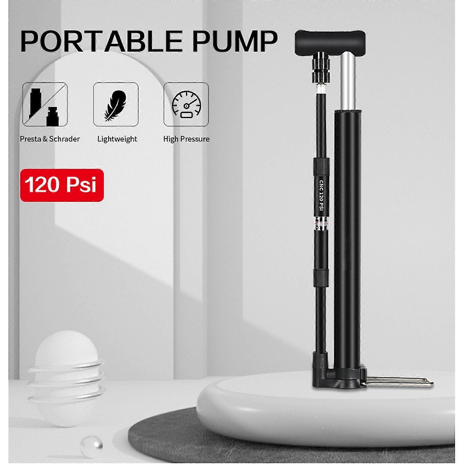 Mini Portable Bicycle Pump Frame Mount Ball Pump with Needle