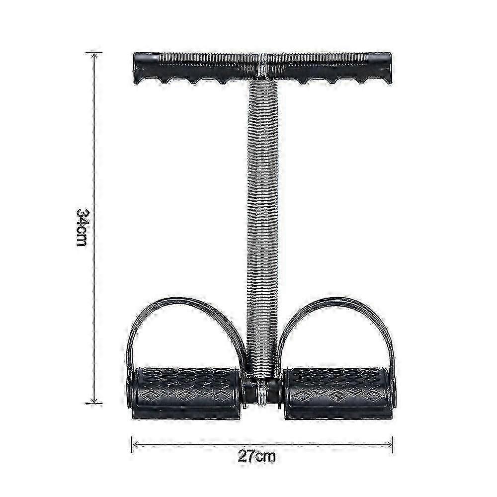 Elastic Sit Up Pull Rope Spring Tension Foot Pedal Abdomen Leg Exerciser - Home Gym Equipment