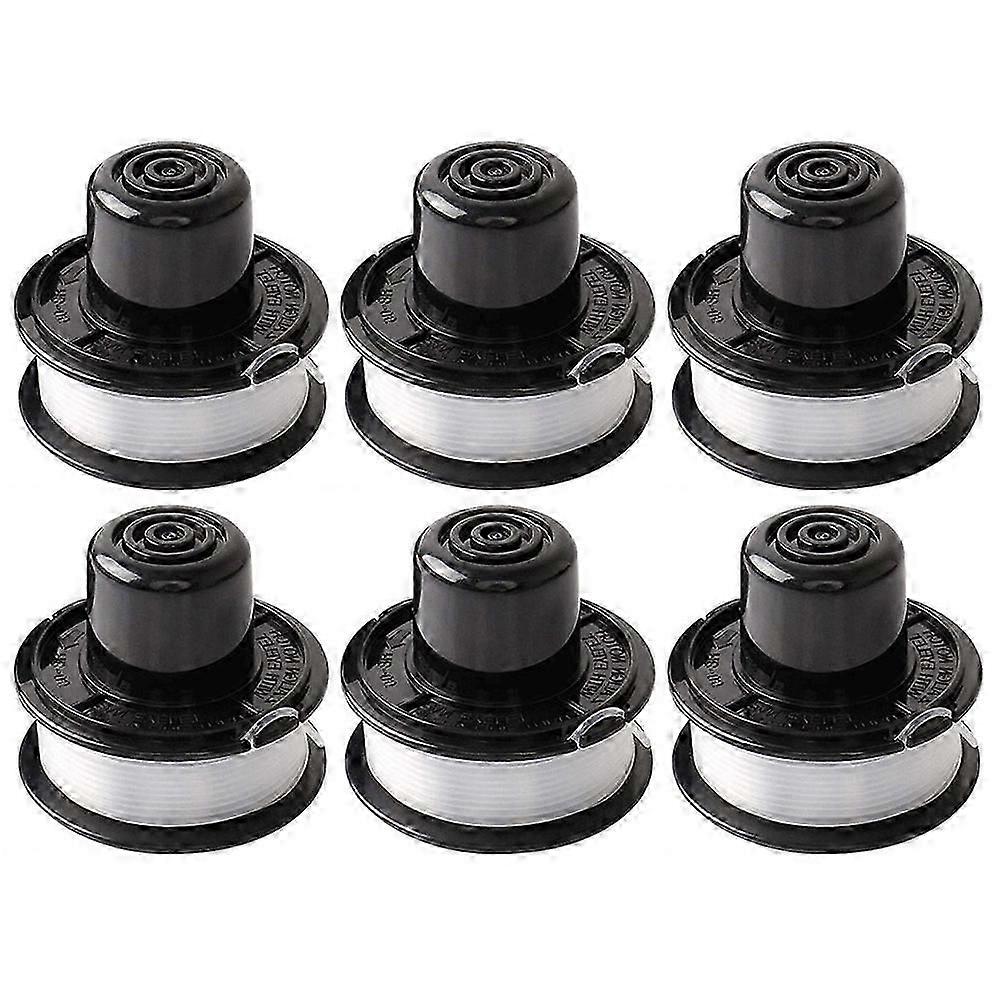 6PCS RS-136-BKP Spools Replacement Parts Suitable for Black & Decker Lawn Mower