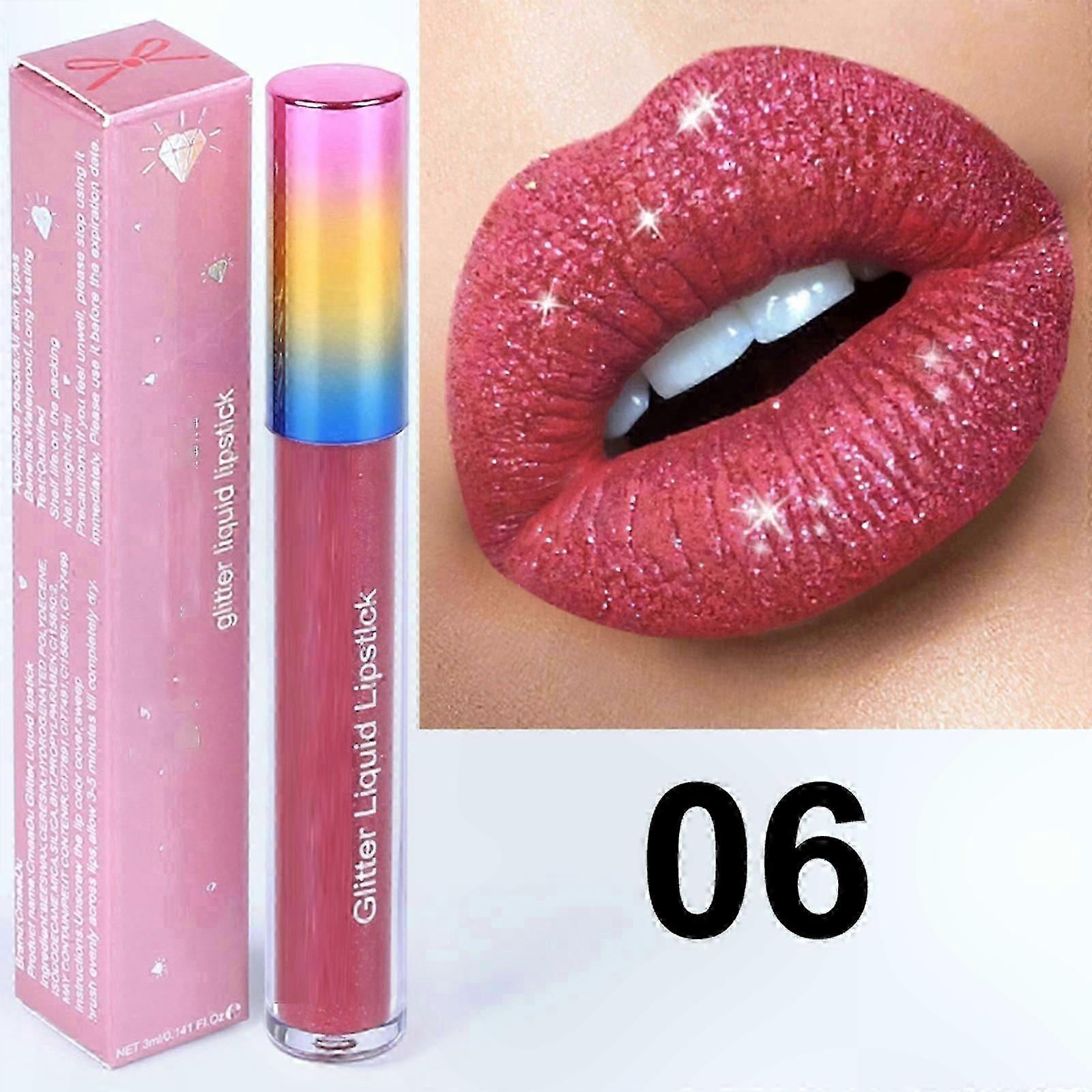 Matte Metallic Lip Gloss with Shimmering Finish