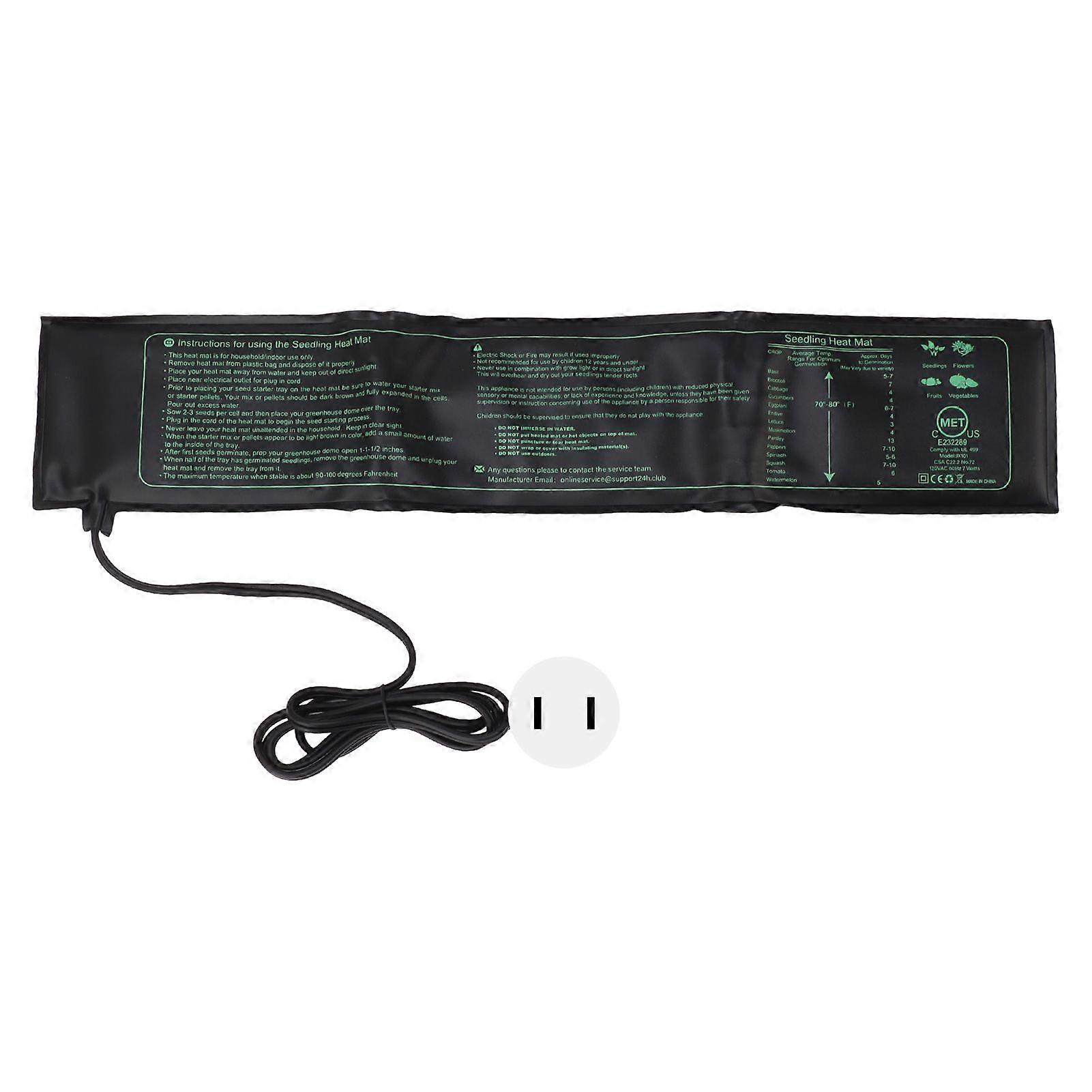 Seedling Heat Mat Waterproof Foldable Safe Seedling Heating Pad for Indoor Plants Germination Hydroponic US Plug 110V