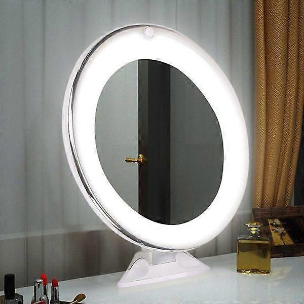 14 led mirror with 10x magnifying light settings Clear white white