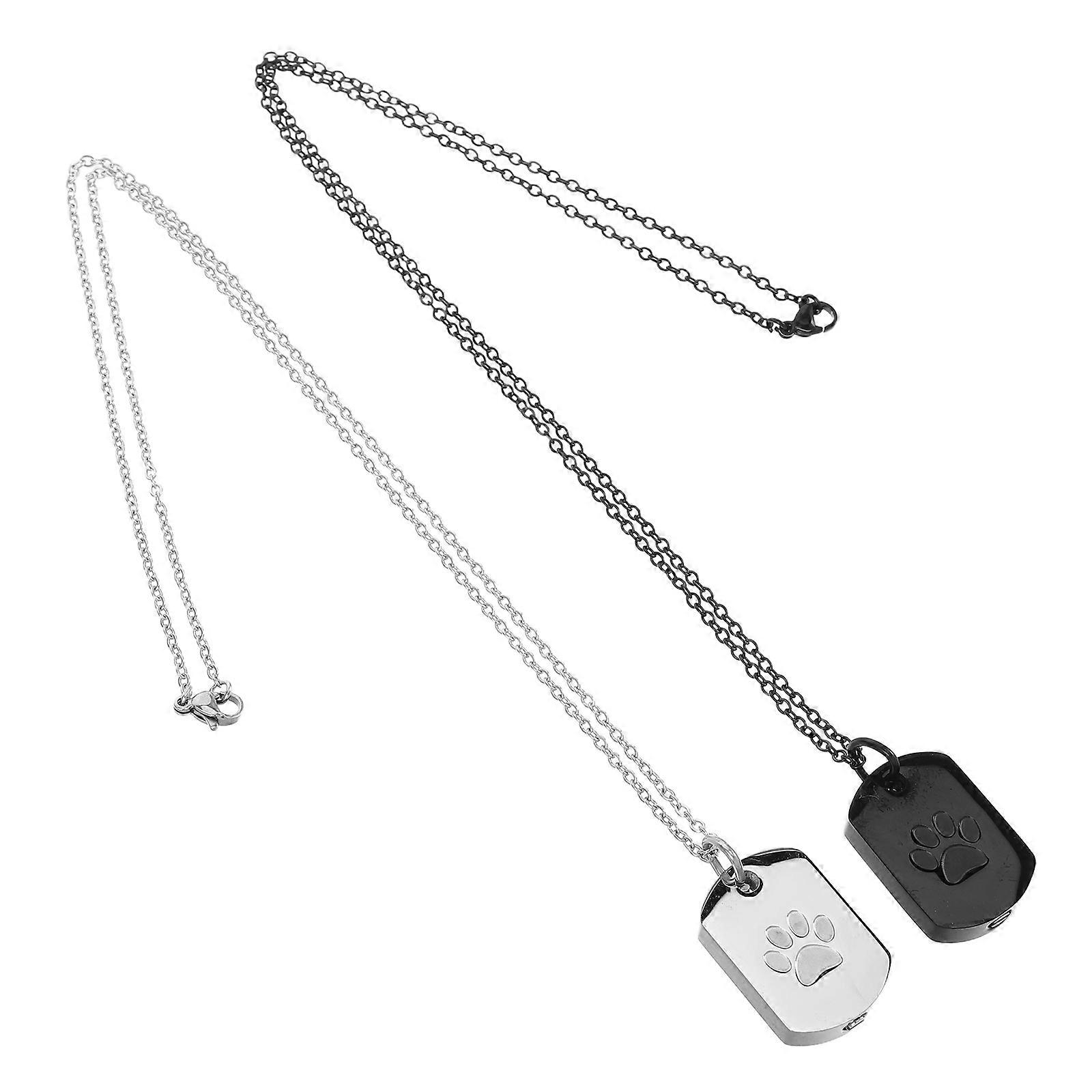 Pet Ashes Pendant Dog Bone Urn Necklace for Memorial Keepsake 6Pcs