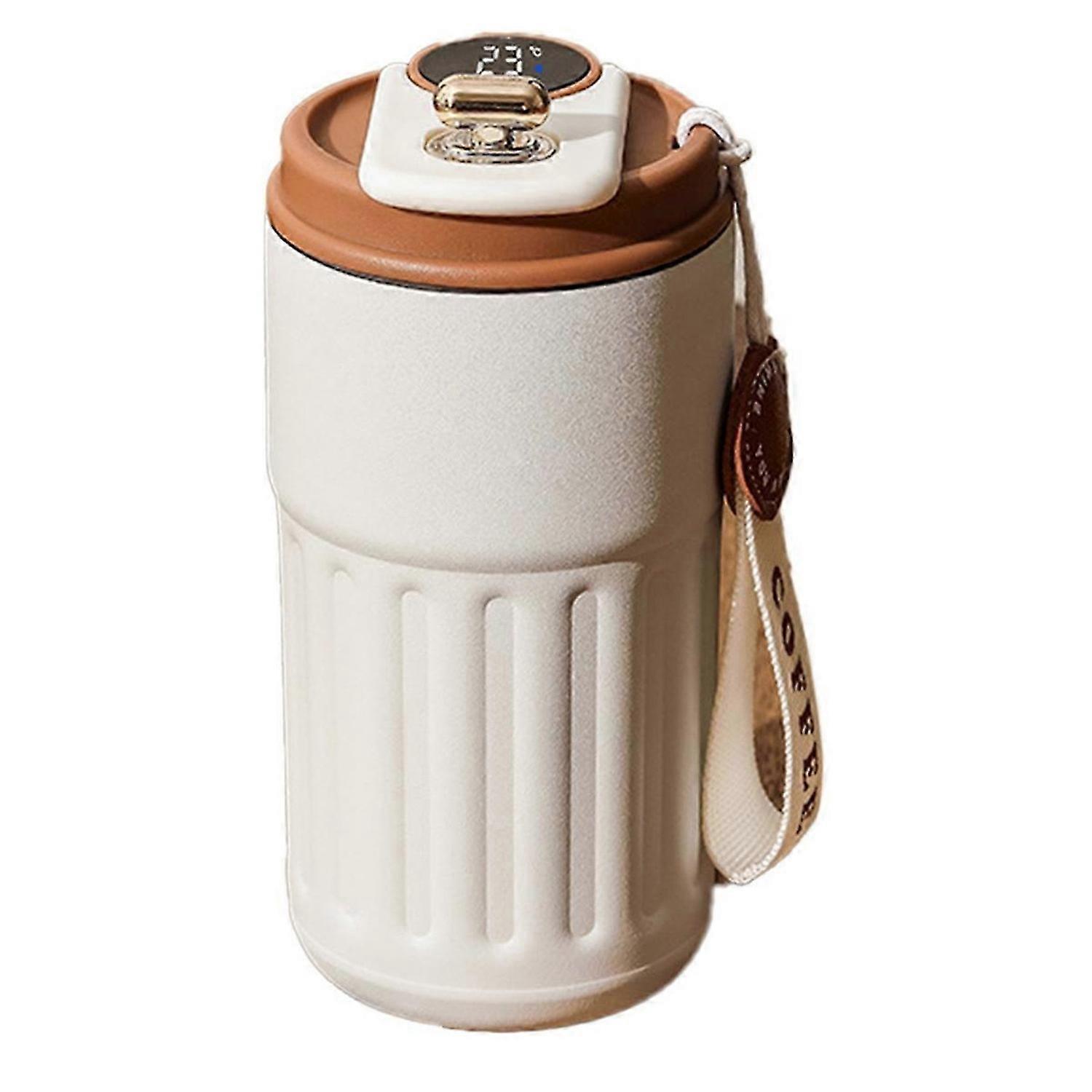 450ML Smart ThermosBottle Digital LED Temperature Coffee Mug,B