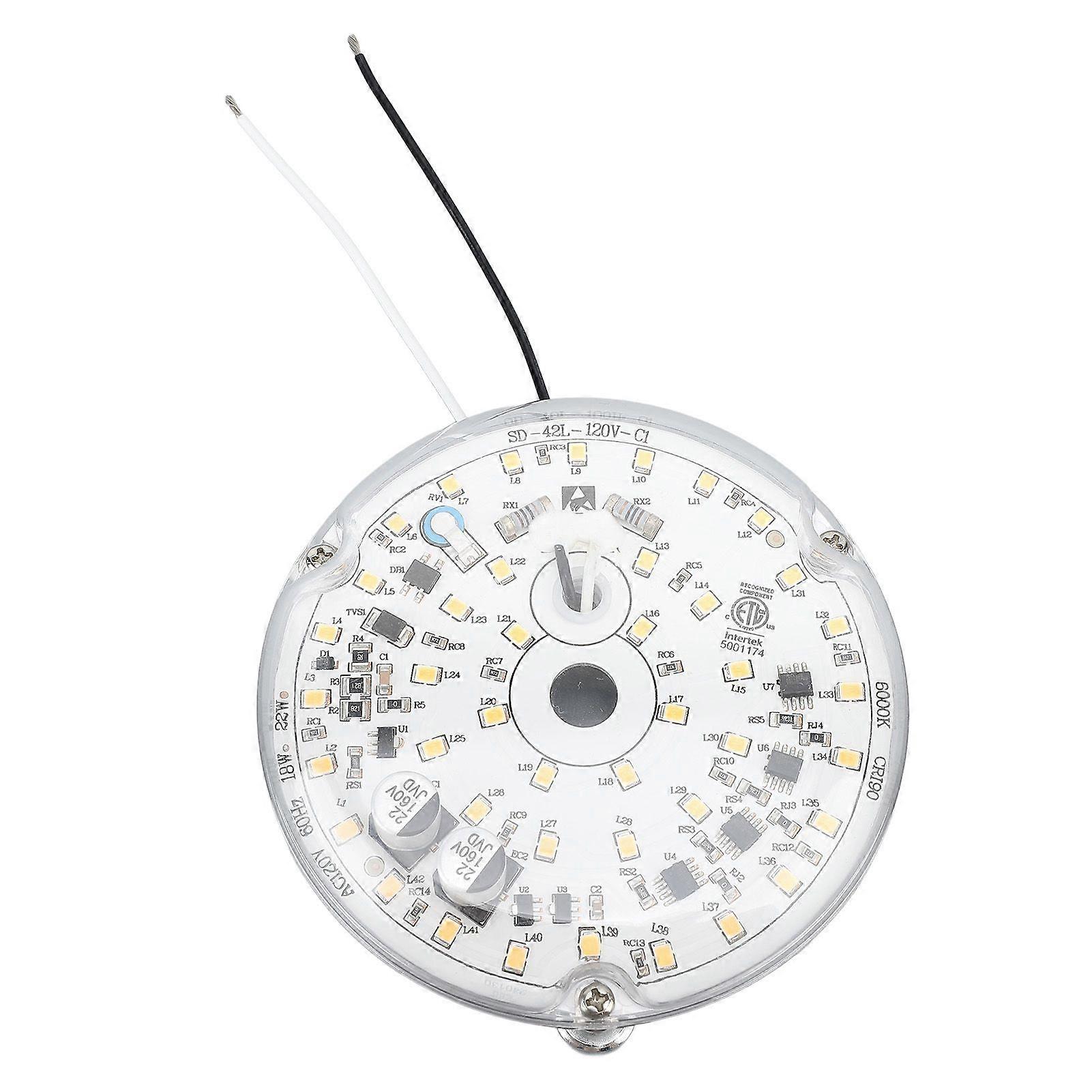 3.93in Ceiling Fan LED Light Replacement Professional Dimmable 18W AC120V 2000lm Magnetic Mount LED Fan Light Kits for Ceiling Light White Light 6000K