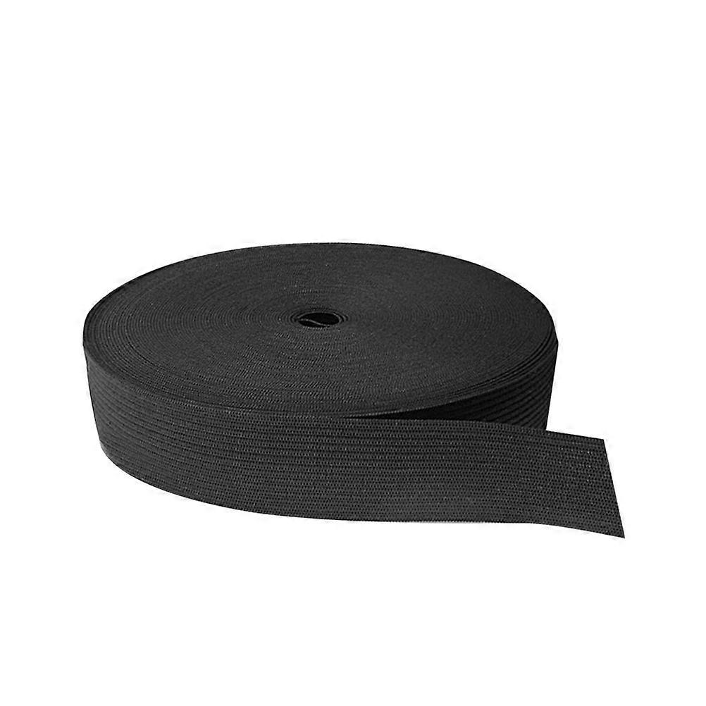 Knitting Elastic Band Flat Elastic Band for Garment 1 Roll Black