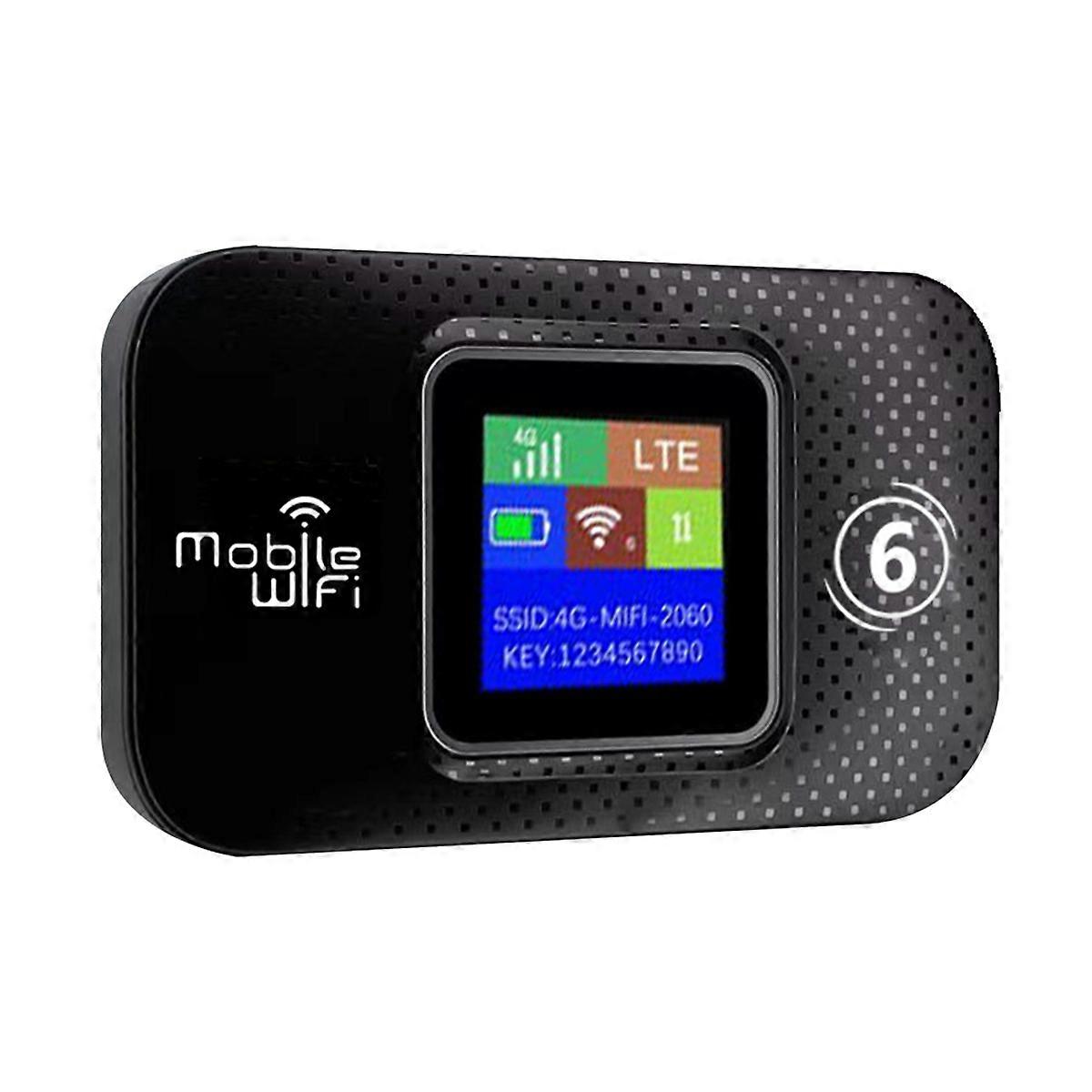Pocket MIFI 4G LTE Router Color Screen WiFi6 Wireless Router 150Mbps Hotspot WiFi Modem Car Mobile B