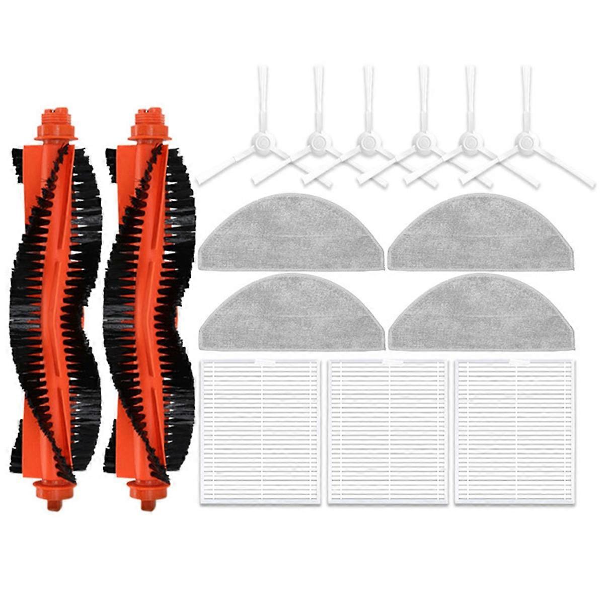 For Robot Vacuum S20 / D106 Accessories Main Side Brush Hepa Filter Mop Cloth Dust Bag Replacement S