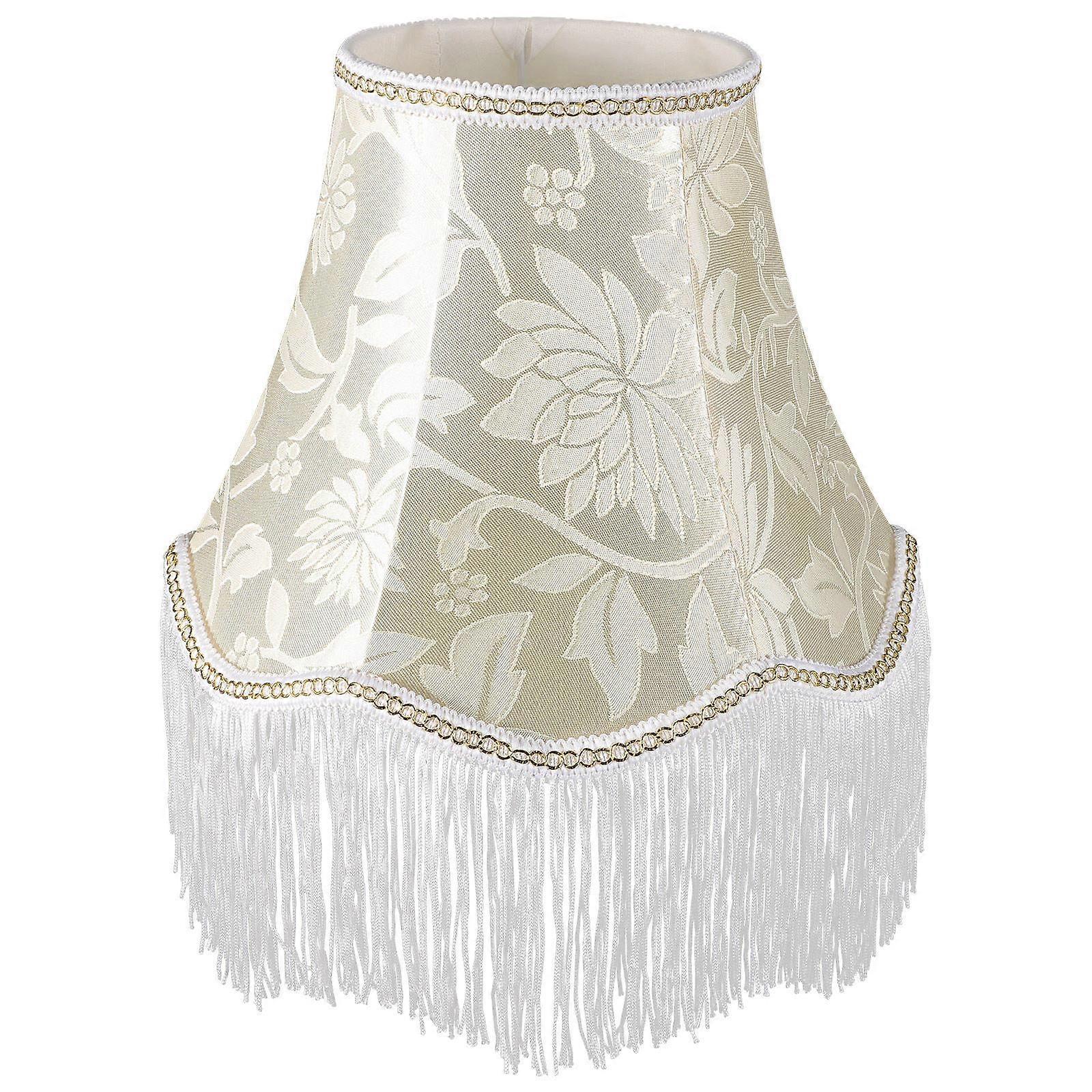 Fringe Fabric Lampshade Cover For E27 Desk Lamp Decorative Lighting For Vintage Style Home 1Pack