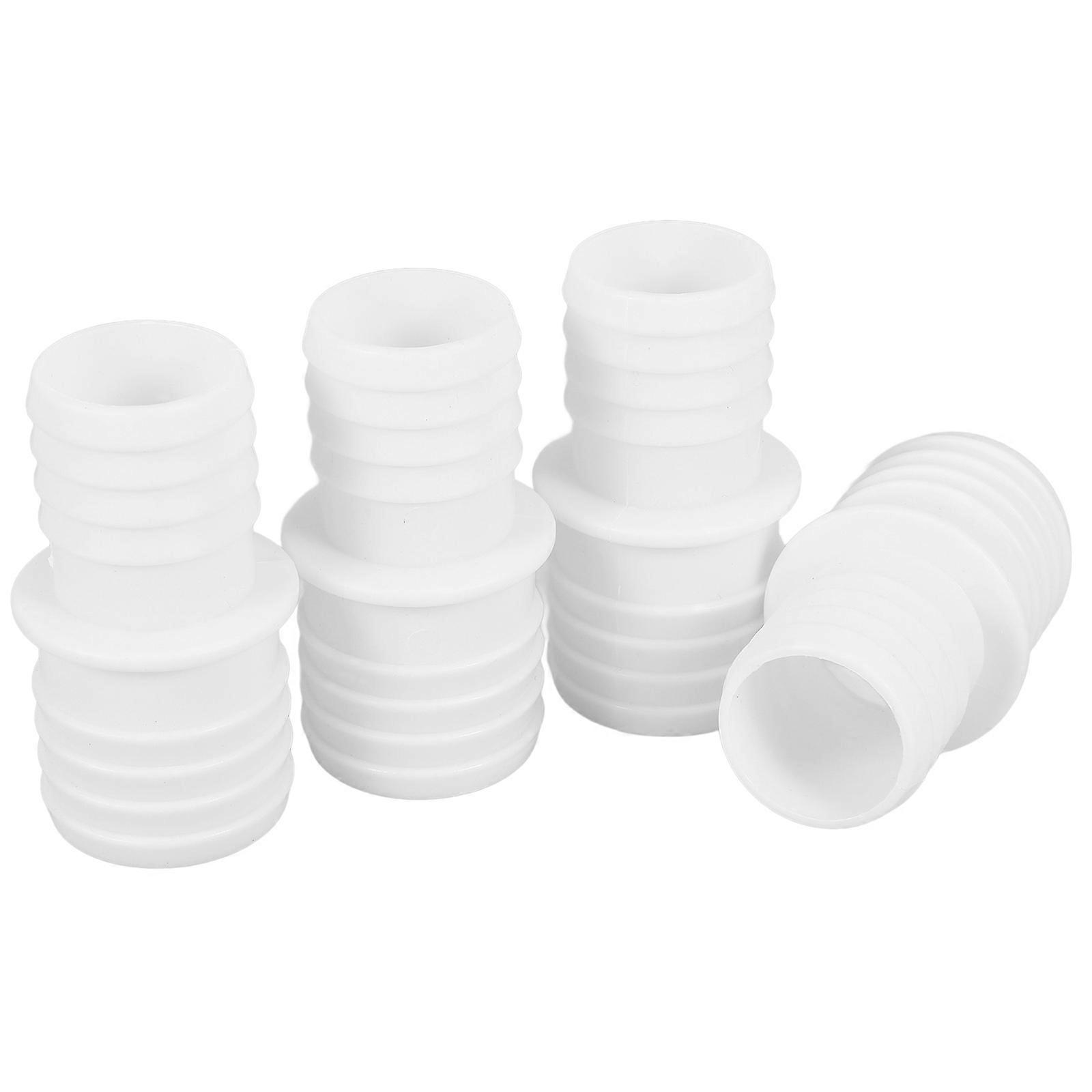 White Washing Machine Drain Hose Connector 16 Pcs Adaptable Plumbing Setup For Efficient Laundry Room Use