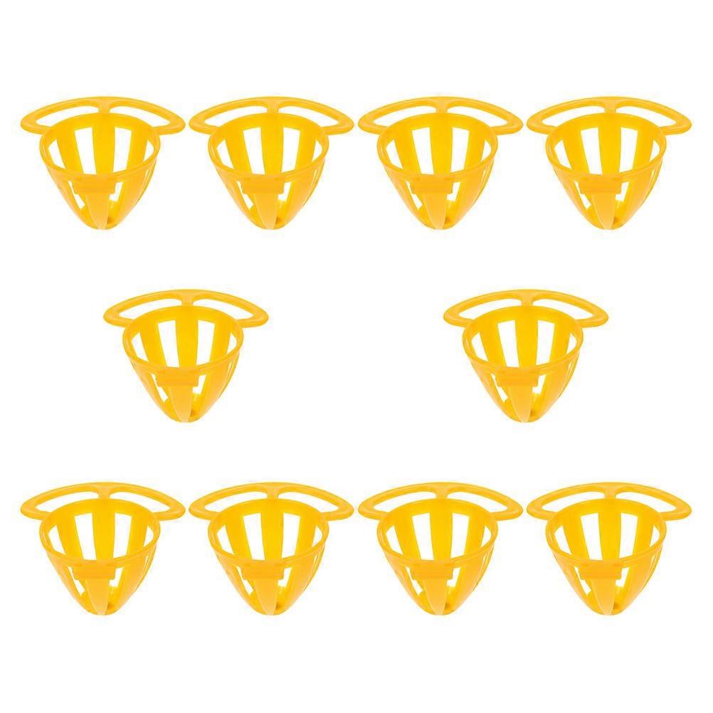 Yellow Bird Food Holder 20Pcs Perfect For Bird Raising Activities In Bird Cages And Courtyards