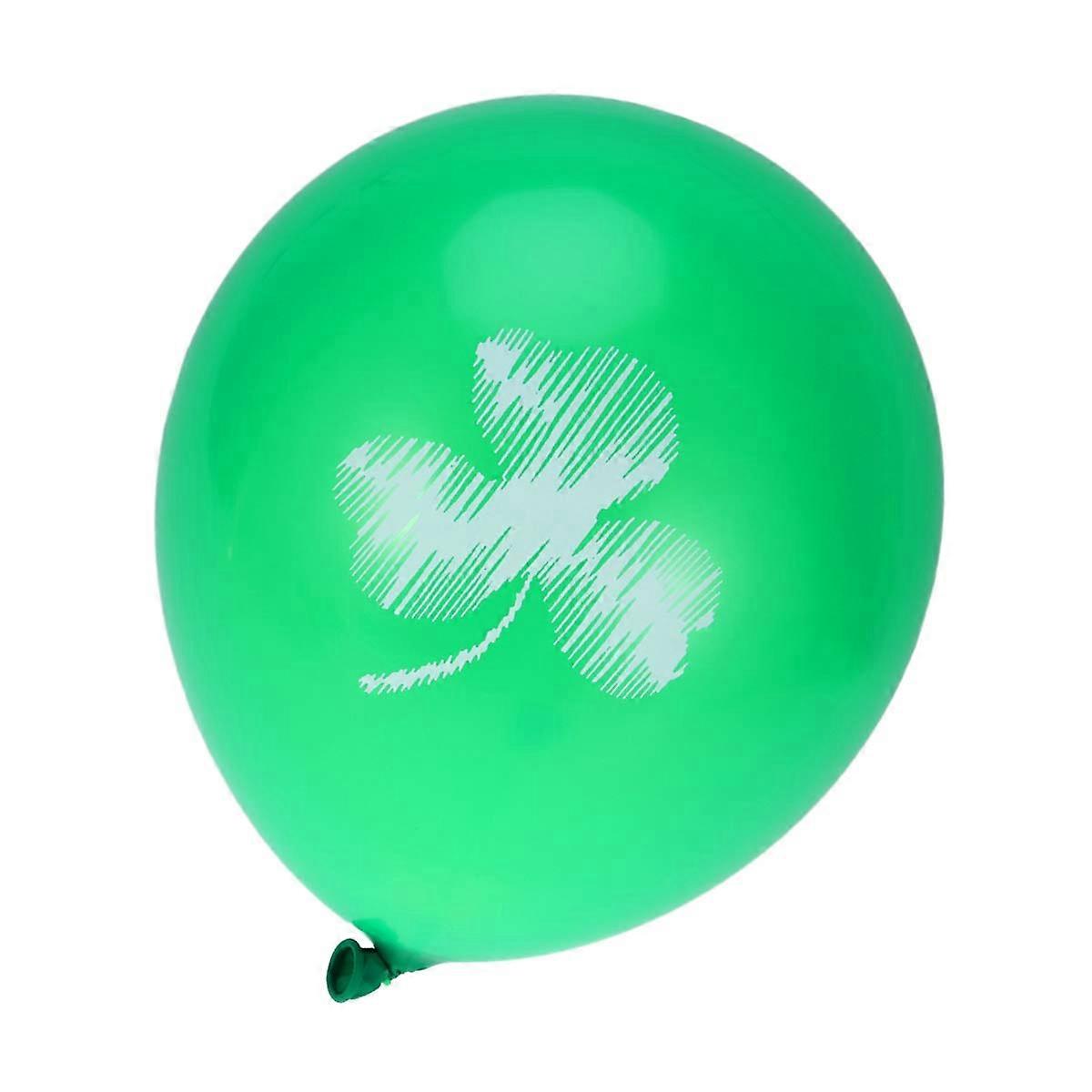 Saint Patrick's Day Balloon For Celebration With Clover Design 10Pcs