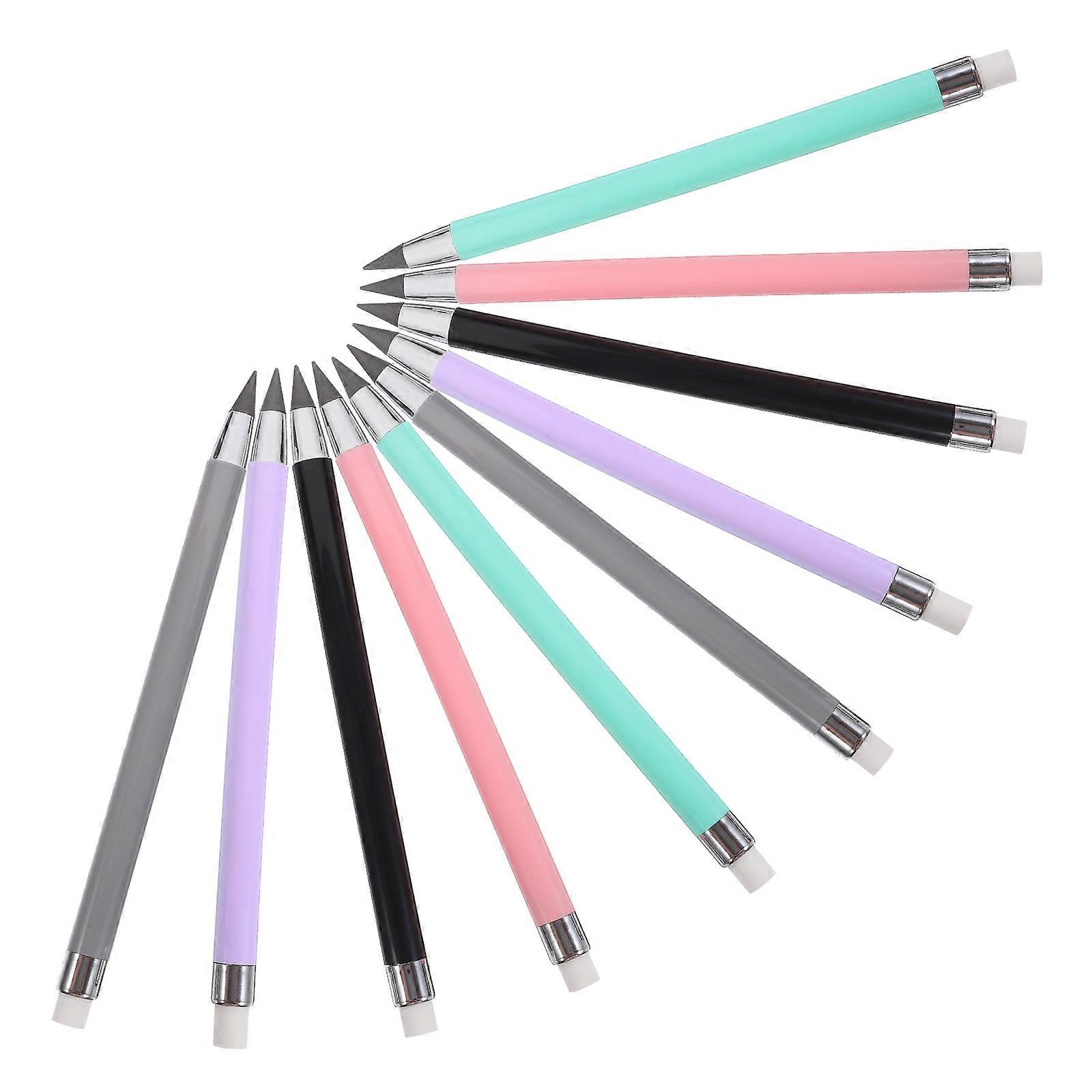 10Set Everlasting Pencils Writing Gifts Assorted Color Durable Students