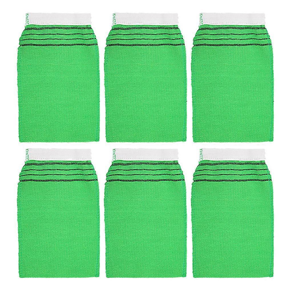 Bath Gloves Artificial Silk for Exfoliating 30Pcs Green Bath Washcloths