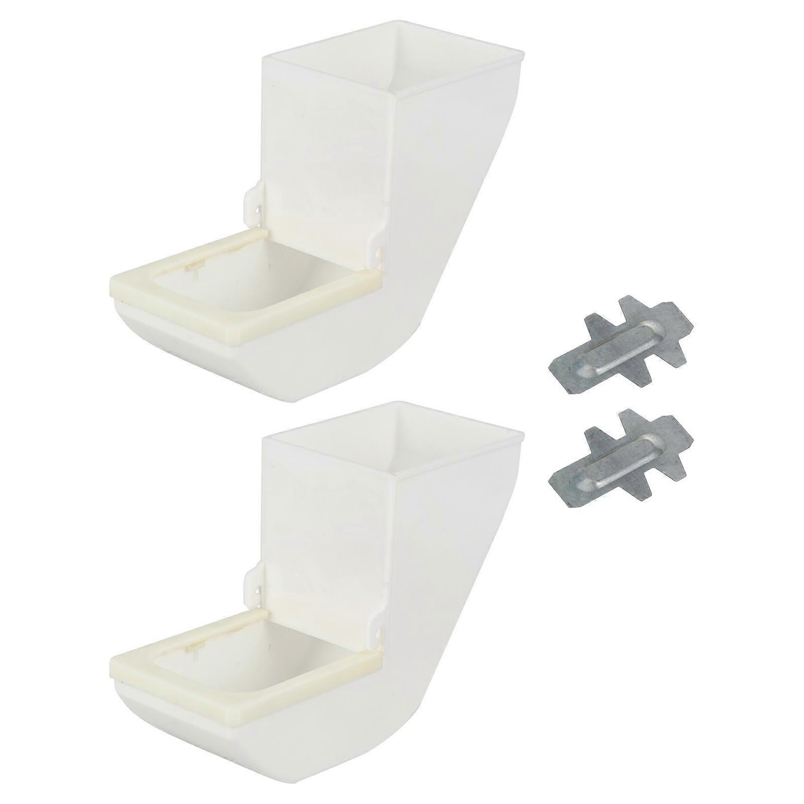 Bird Food Container 2Pcs Hanging Bird Feeder for Parrot Feeding