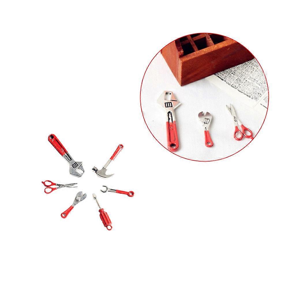 Mini Toolbox Accessories Miniature Toolbox Set for 18Pcs Collection