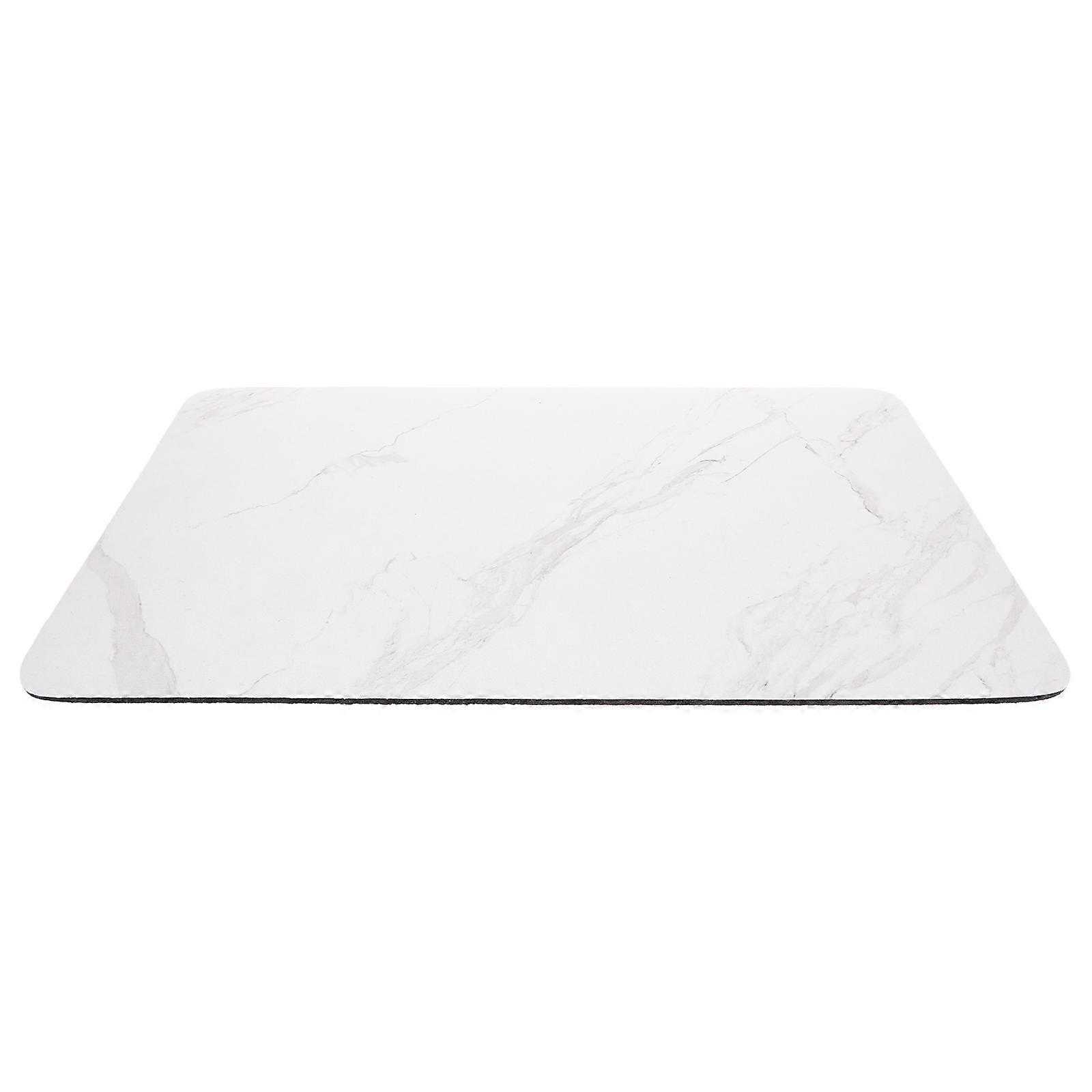 Decorative Drying Pad 2Pcs Rectangular Kitchen Use Marbling Design 39X29CM Slip-Resistant Feature