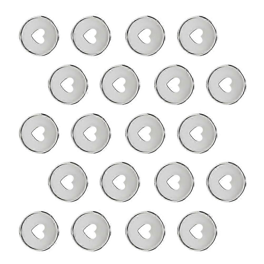 Loose Leaf Binder Discs Plastic Rings for Planner 40Pcs Silver Book Binding