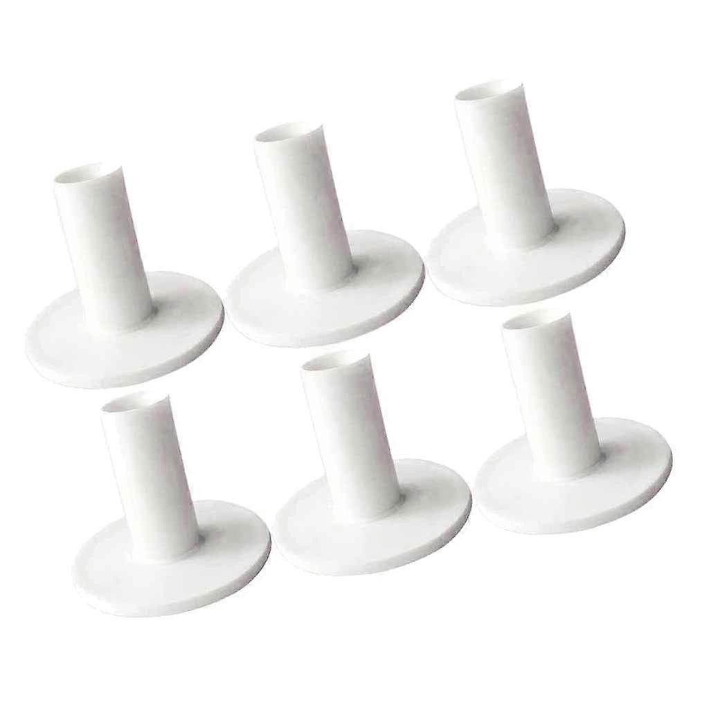 6pcs Rubber Golf Driving Range Practice Tee Holder Tees for Divot Tool 38mm