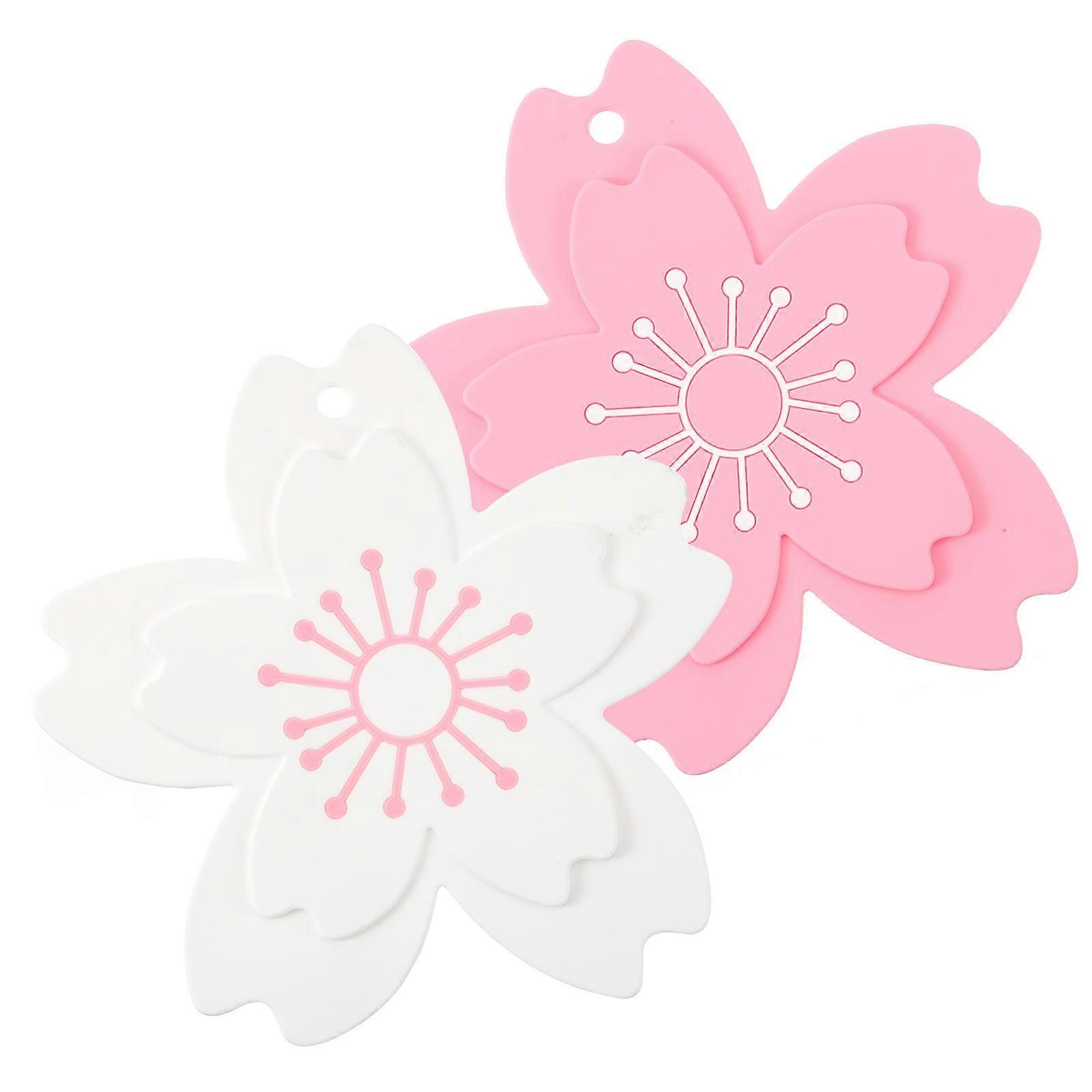 Covoraș de bucătărie în formă de floare de lotus, silicon, protecție termică, utilizare în bucătărie, dimensiuni mari, 2 buc.