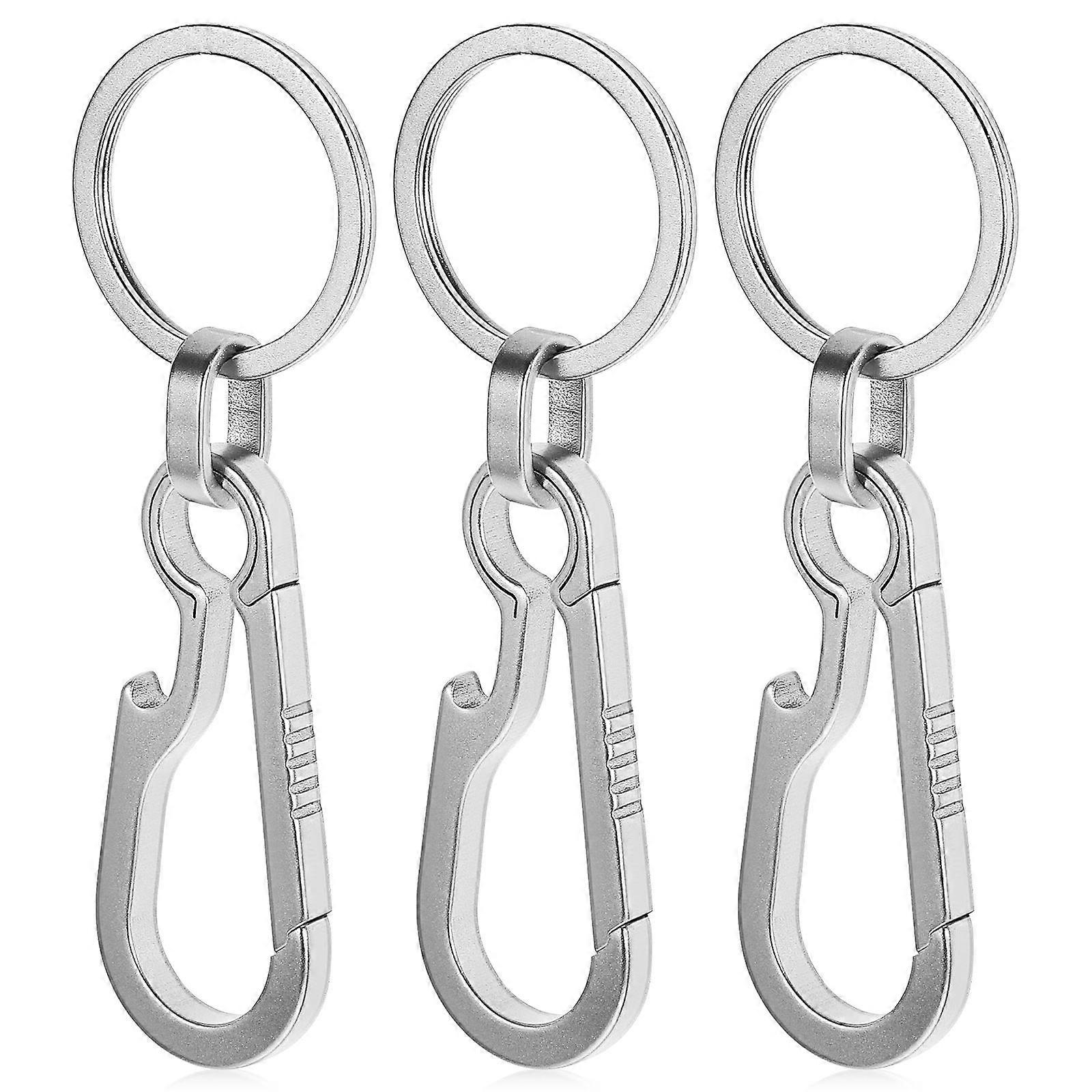 Titanium Carabiner Keychain for Key Holding with Quick Release 3Pcs Set