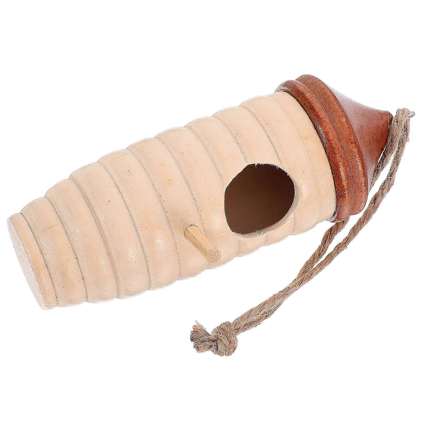 Bird House Wooden Hummingbird House for Bird Nesting 3Pcs Handmade
