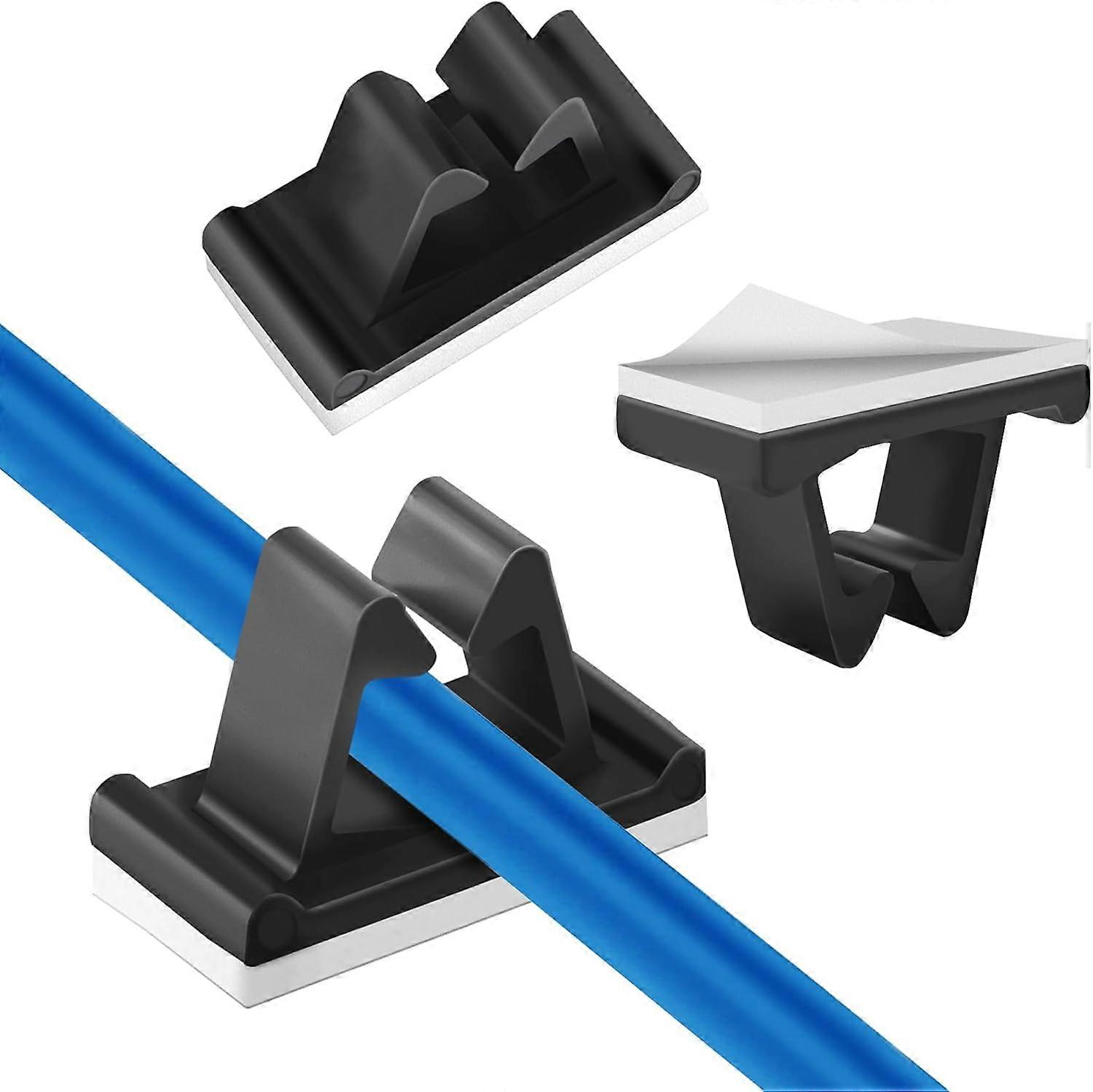 50 Pack Self-Adhesive Cable Clips for Outdoor Cable Management